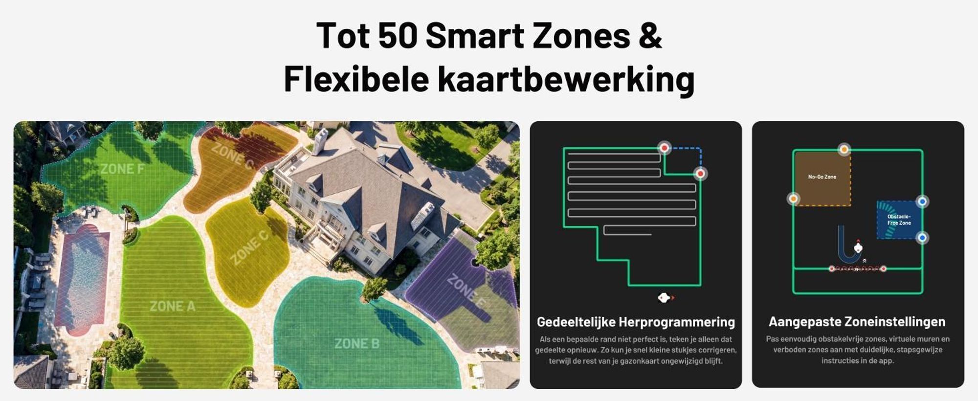Robotmaaier Mammotion LUBA 3 AWD 5000 met wasstandaard, zonder kabel, voor 5000 m², vierwielaandrijving, hellingen tot 80%, auto-kaartgeneratie, APP