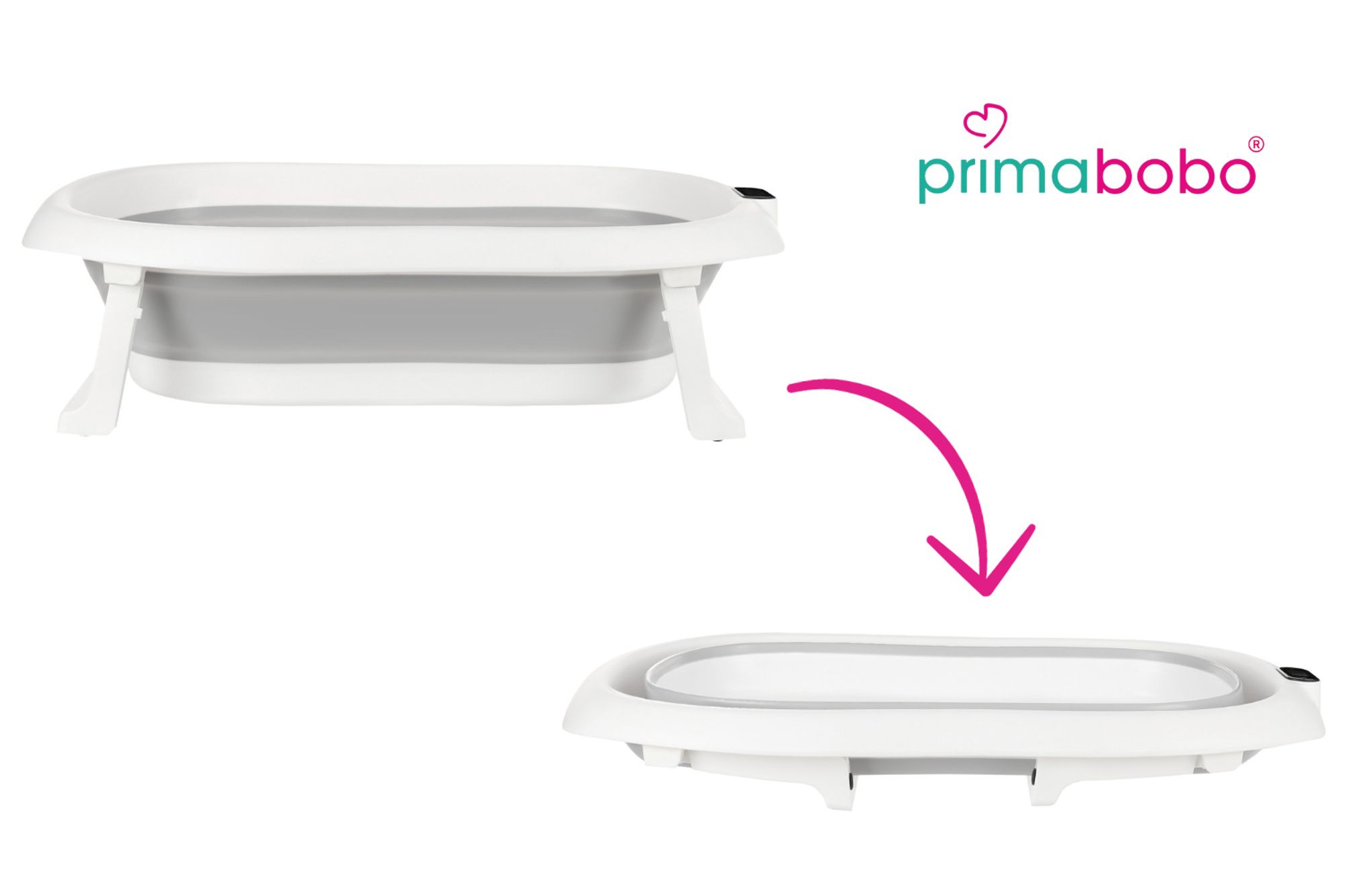 Faltbare Babybadewanne mit thermometer