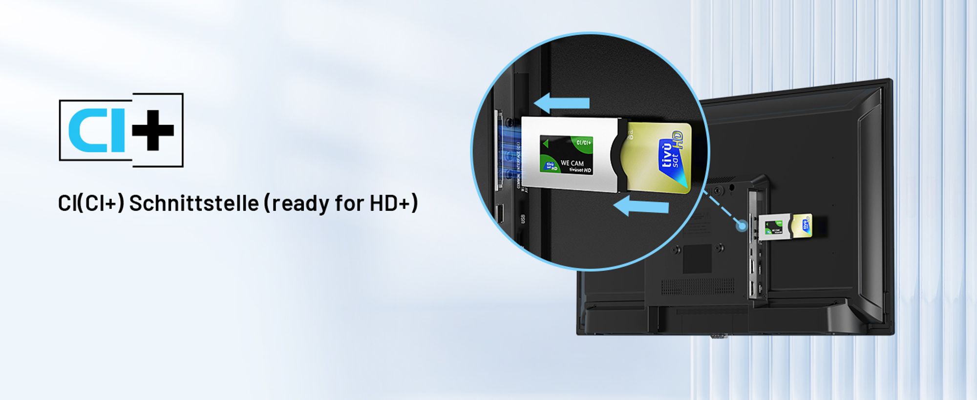 TuTu Standard TV - LED HD - 32 Zoll/82 cm - Randlos Design - Mittelfuß - Tripple Tuner DVB-T/T2/S/S2/C - HDMI x3, USB x2, CI+ - Montiert in Eindhoven - TUB32HN1NC