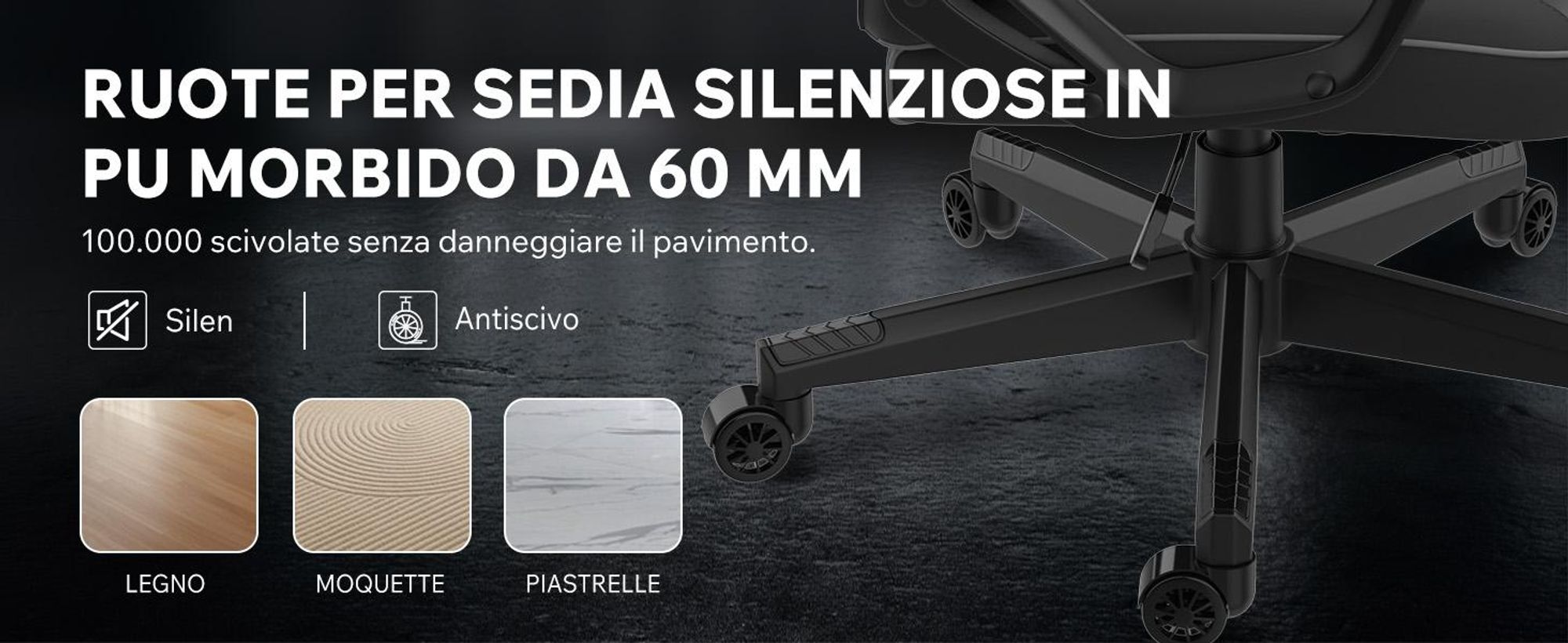 SENSE7 Knight Sedia da gioco ergonomica nera - Sedia da scrivania per PC Sedia da gaming Sedia da corsa per computer Gamer Ufficio Funzione oscillante fino a 120 kg