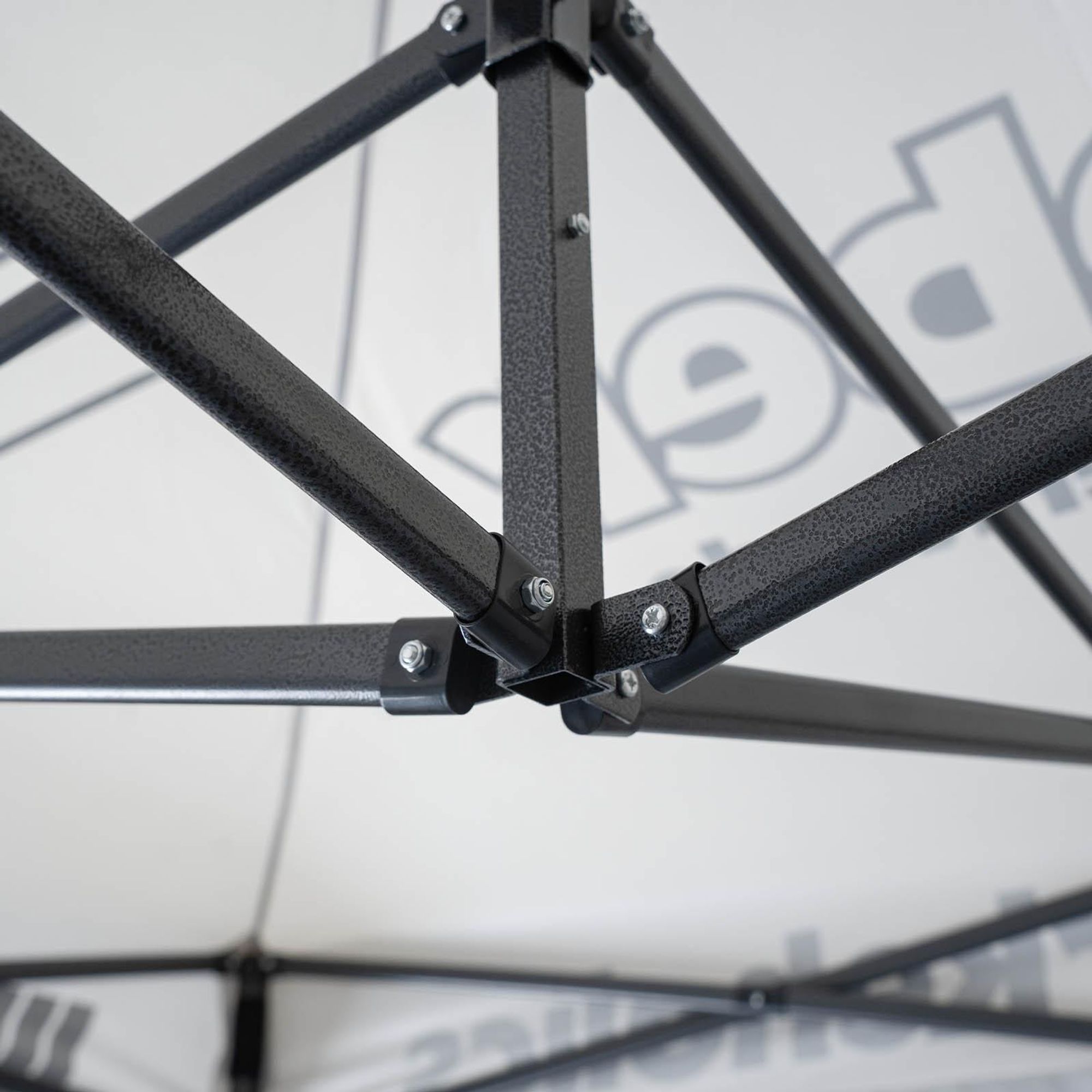 Weber Easy-Up Zelt 3x3 m grau – inkl. 3 Seitenwänden – ideal für jede Jahreszeit