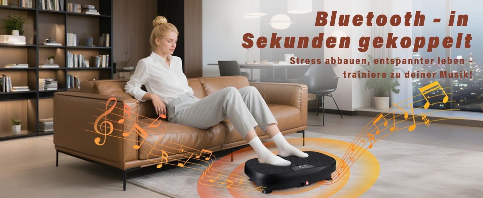 ZMH Vibrationsplatte Rüttelplatte Sport 199 Vibrationsstufen 9 Programme Vibrationsbrett Lautsprecher zum Ganzkörpertraining Vibrationsger für Zuhause