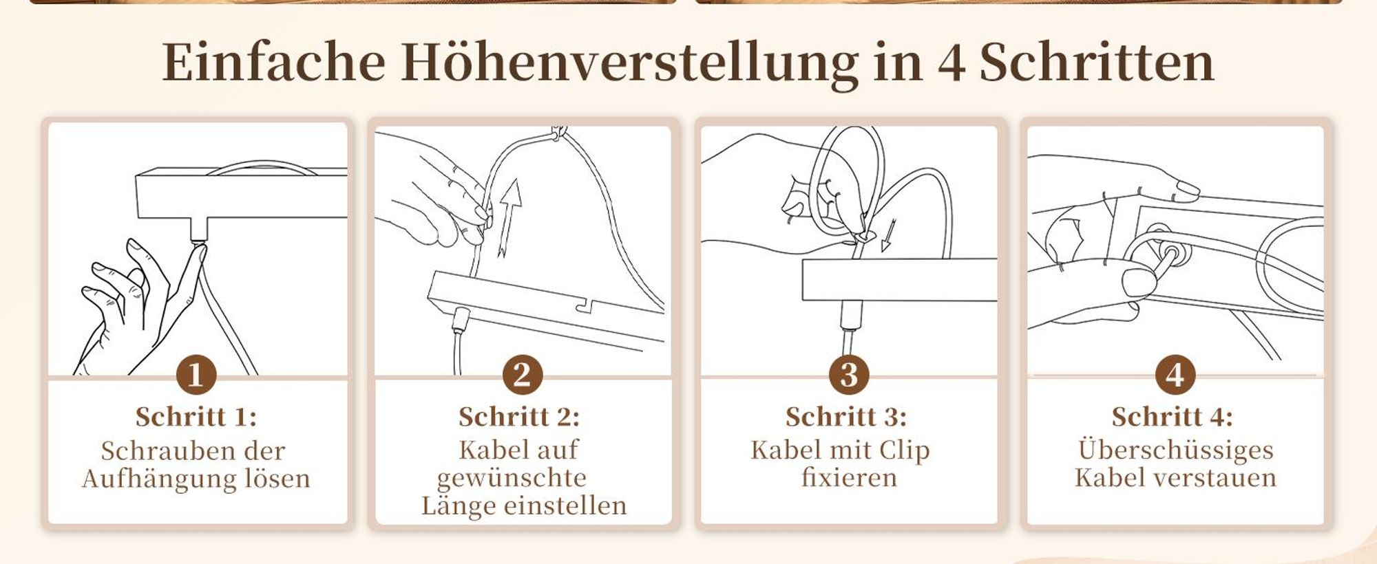 Suspension ZMH pour salle à manger, lampe pendante noire avec LED, 3 abat-jour, design bois, 58 cm, réglable en hauteur. Lampe pour table à manger, idéale pour la cuisine