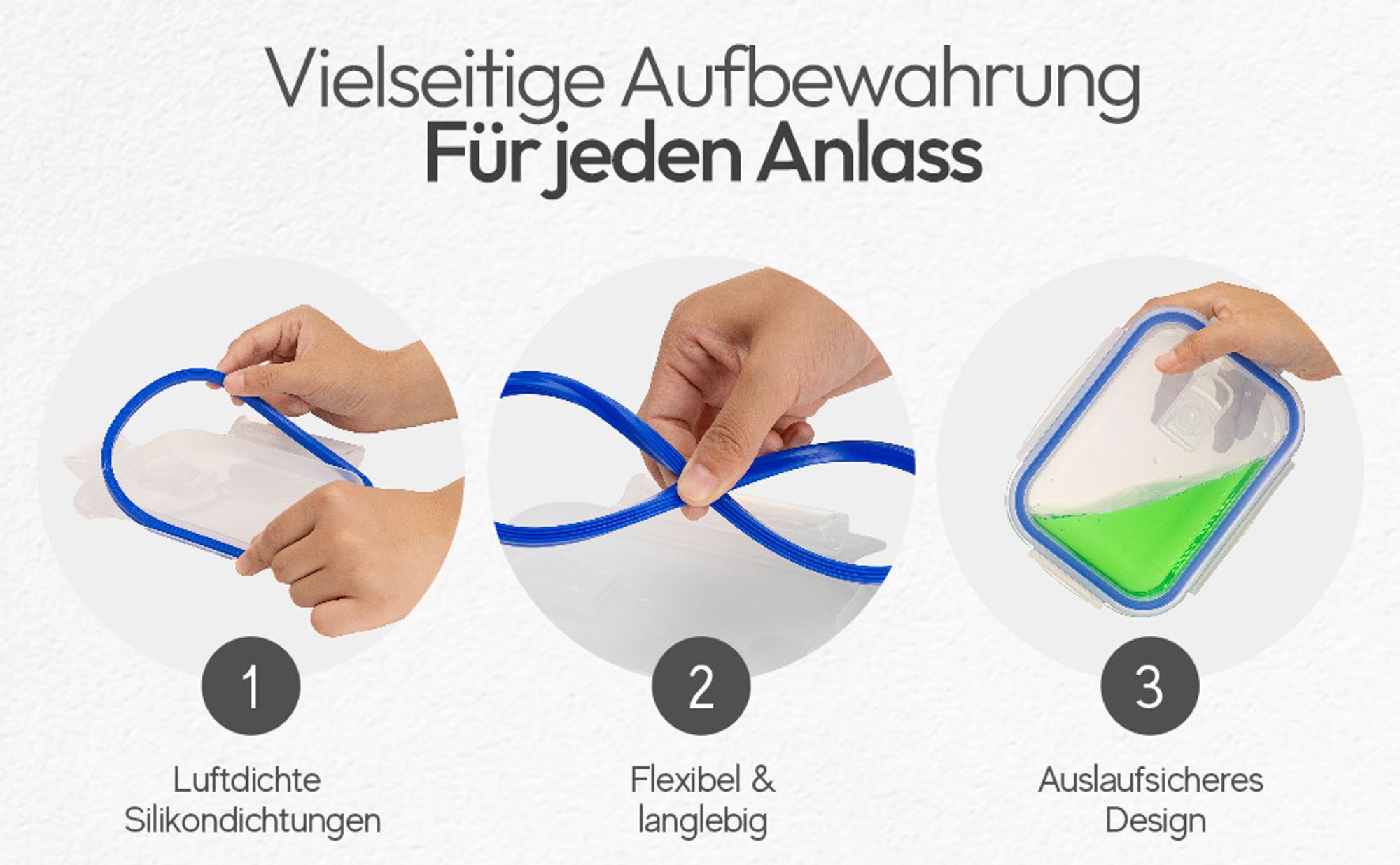 Meisterhome® Frischhaltedosen Glas - Ofenschalen Set – Mit Deckel - Aufbewahrungsbox - Ofen – Meal Prep Behälter - 5-teiliges Set - Luftdicht - Frisch