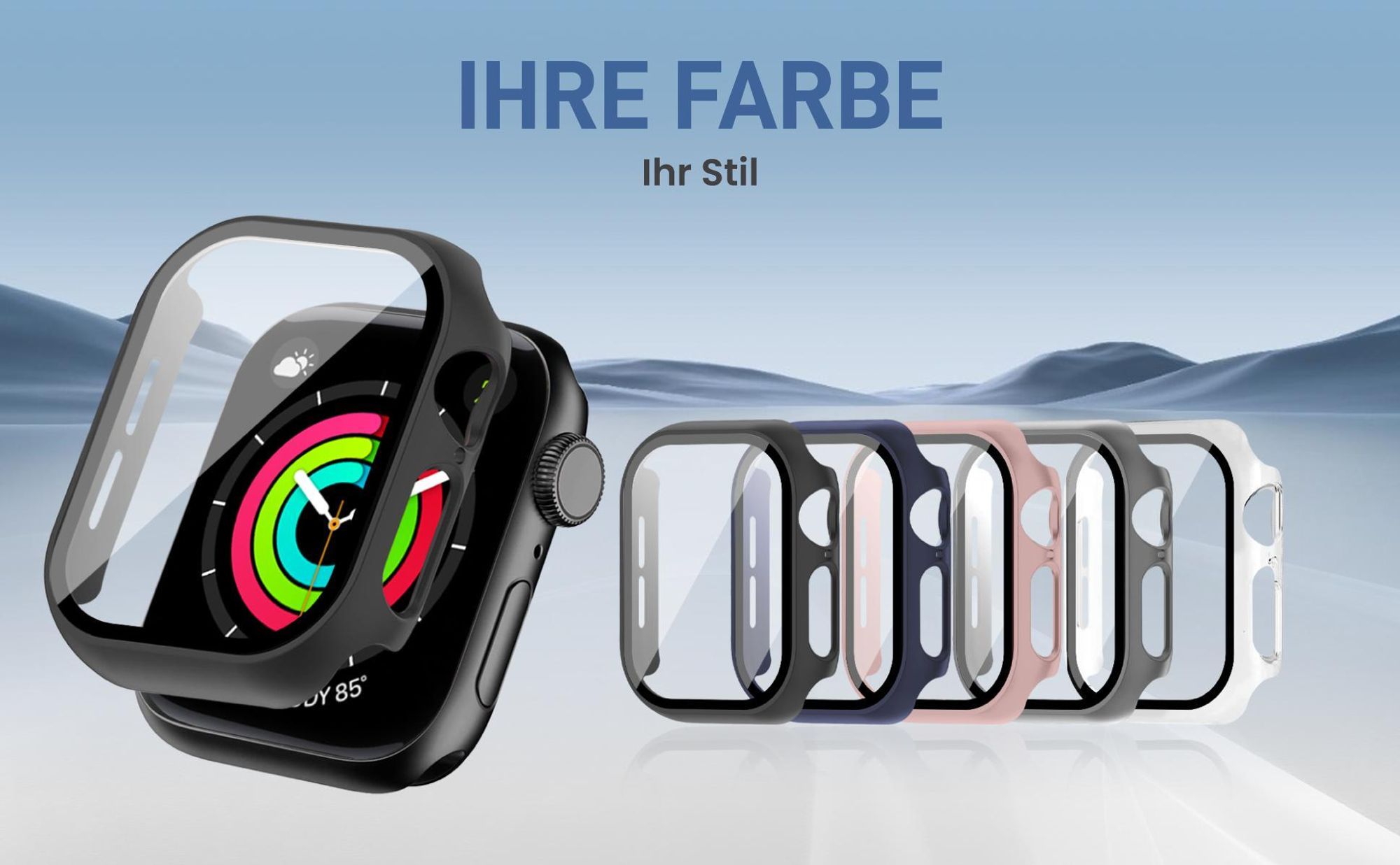 Cover Front Back für Apple Watch Series 10 / 11 42 mm in verschiedenen Farben