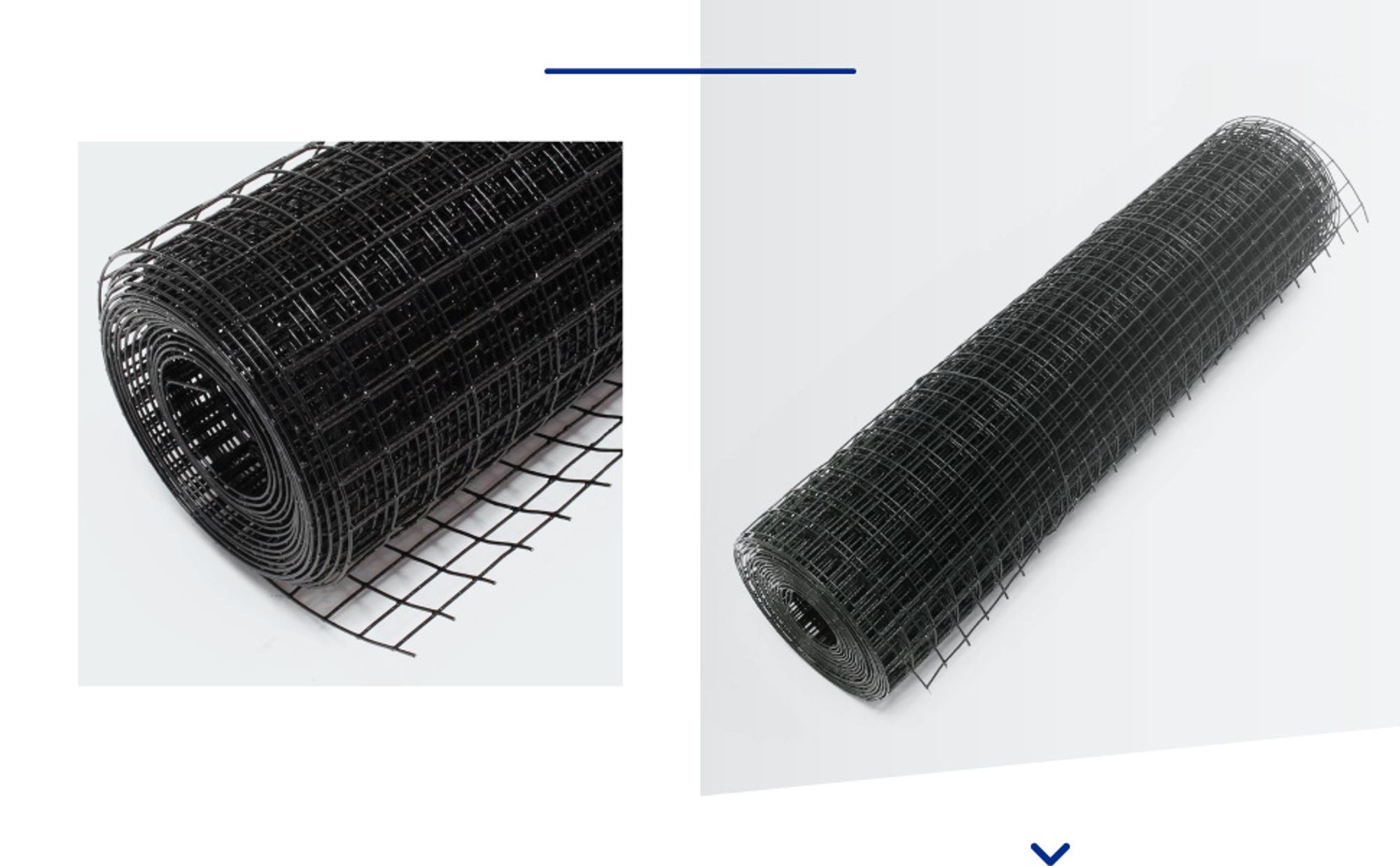 Wiltec Maschendrahtzaun Schwarz 100 cm x 5 m, 0,9 mm Stärke 12x12 mm Maschengröße, Volierendraht 4-Eck aus Stahl verzinkt, Drahtgitter, Vogeldraht