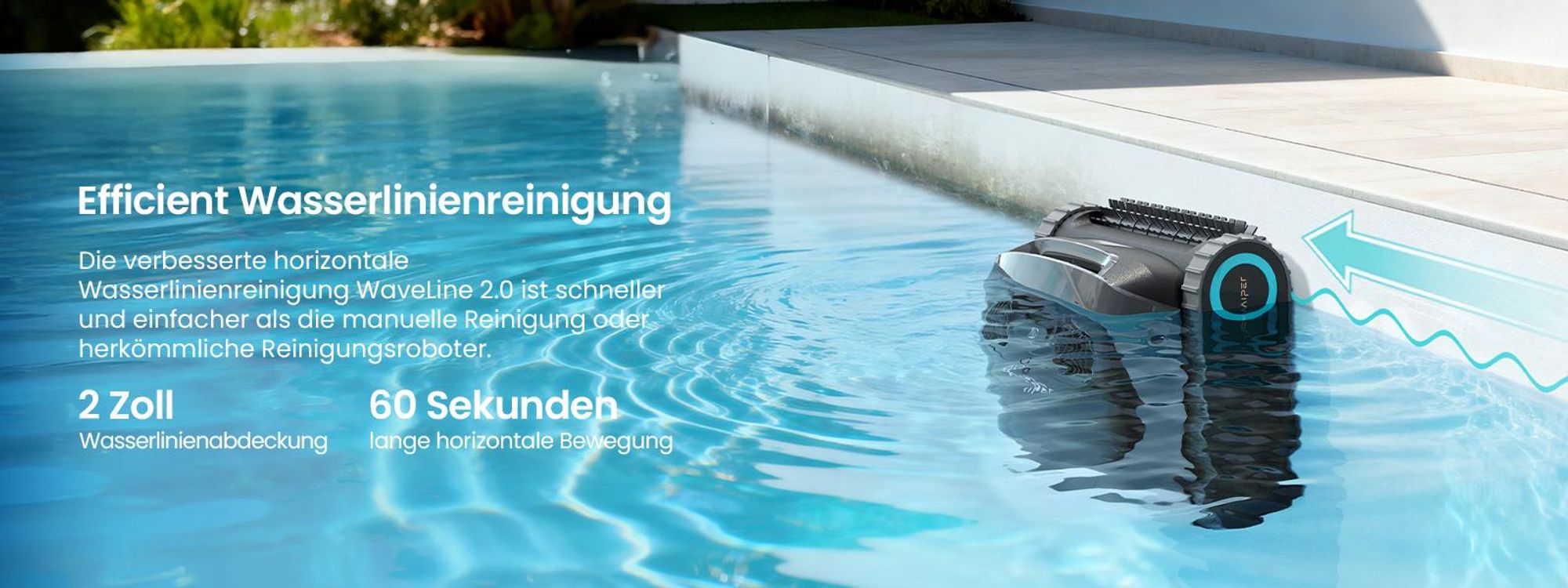 The iamgine is showing Aiper Robotic Pool Cleaner