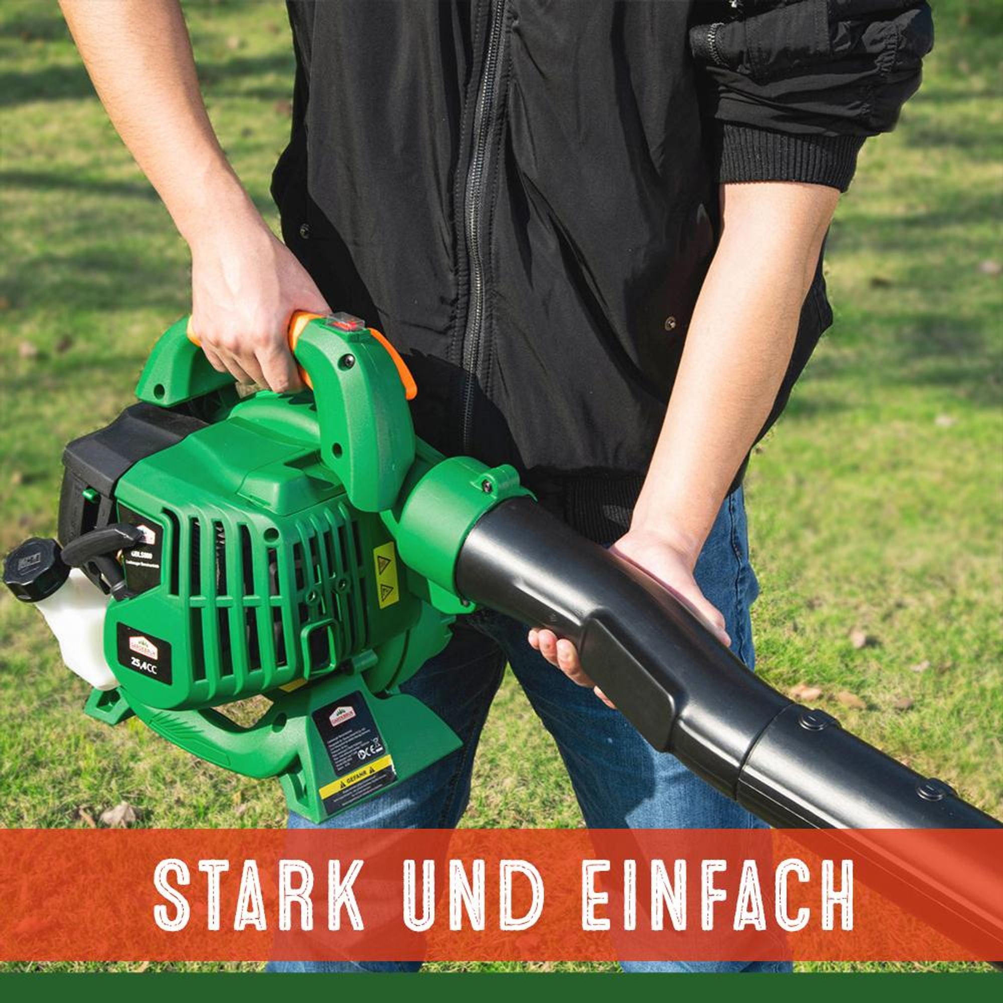 GARDEBRUK® Benzin Laubsauger Laubbläser und Häcksler 4 in 1