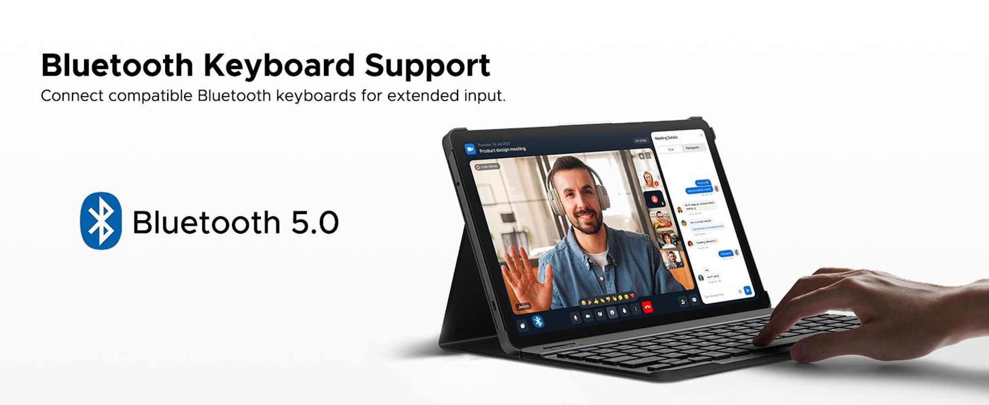 POCKAM P13 Tablet, Android 16, 13 inch, 120 Hz, 48 (8+40) GB + 128 GB/TF 2 TB, 12000 mAh, 5G WiFi, met stylus/muis/toetsenbord, 13MP+8MP/Widevine L1/Gemini AI