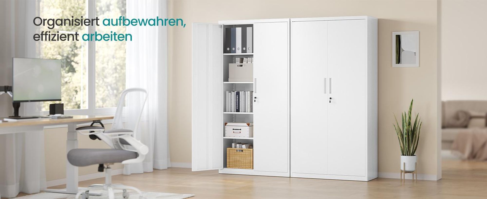 SONGMICS Aktenschrank Mehrzweckschrank Stahl-Aufbewahrungsschrank 5 Ebenen