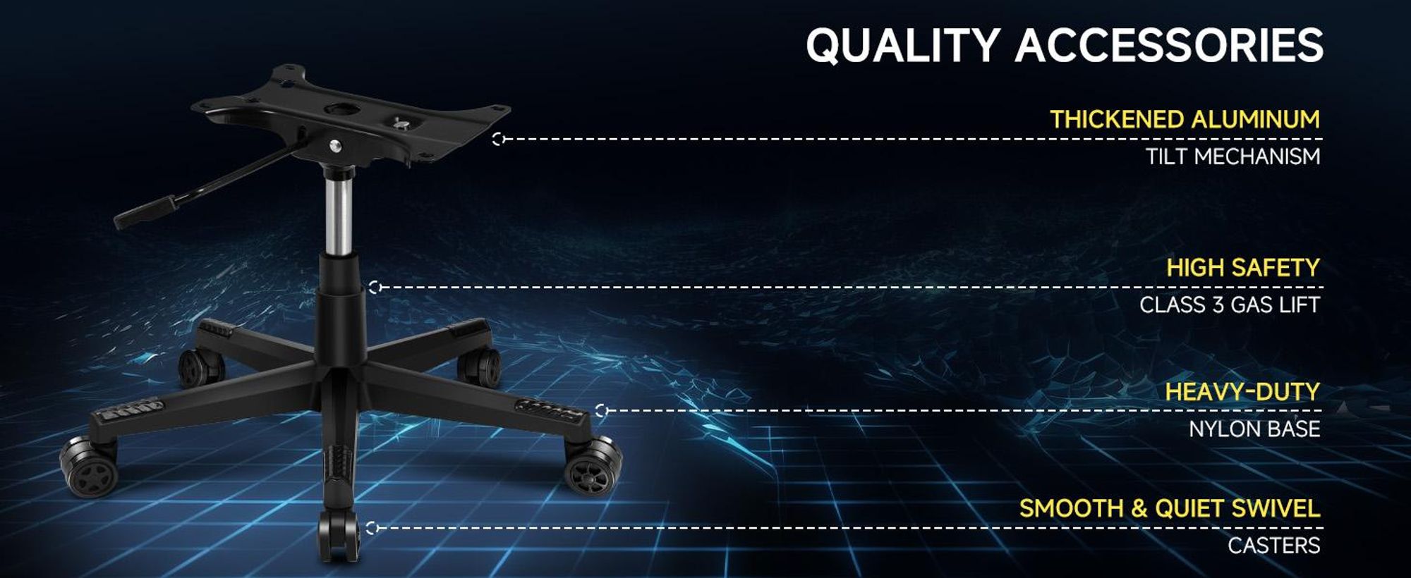 Fotel gamingowy GTPLAYER, ergonomiczny fotel dla graczy wykonany z tkaniny z podparciem lędźwiowym, fotel PC z poszerzonym oparciem, nośność do 150 kg, zielony