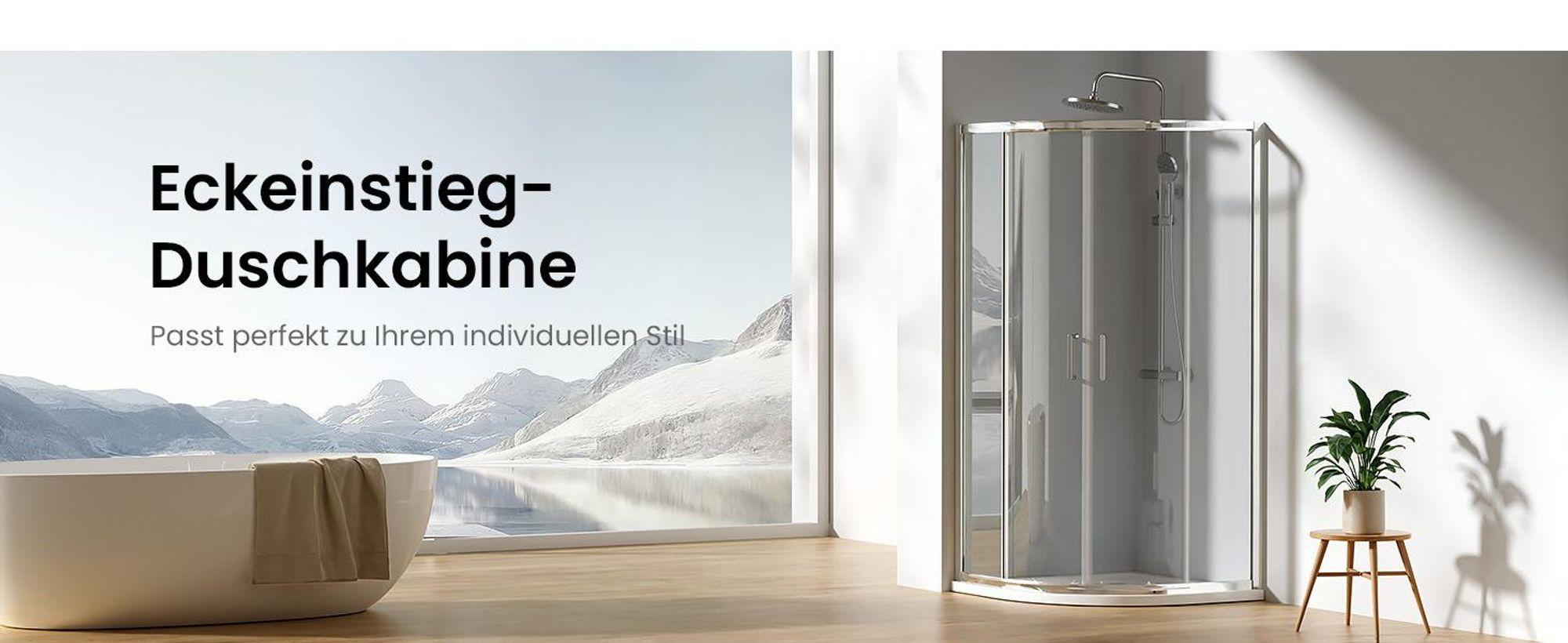 Heilmetz Duschkabine 90x90x195 cm Viertelkreis Runddusche Schiebetür, 5mm ESG Sicherheitsglas mit NANO-Beschichtung (Verstellbar)