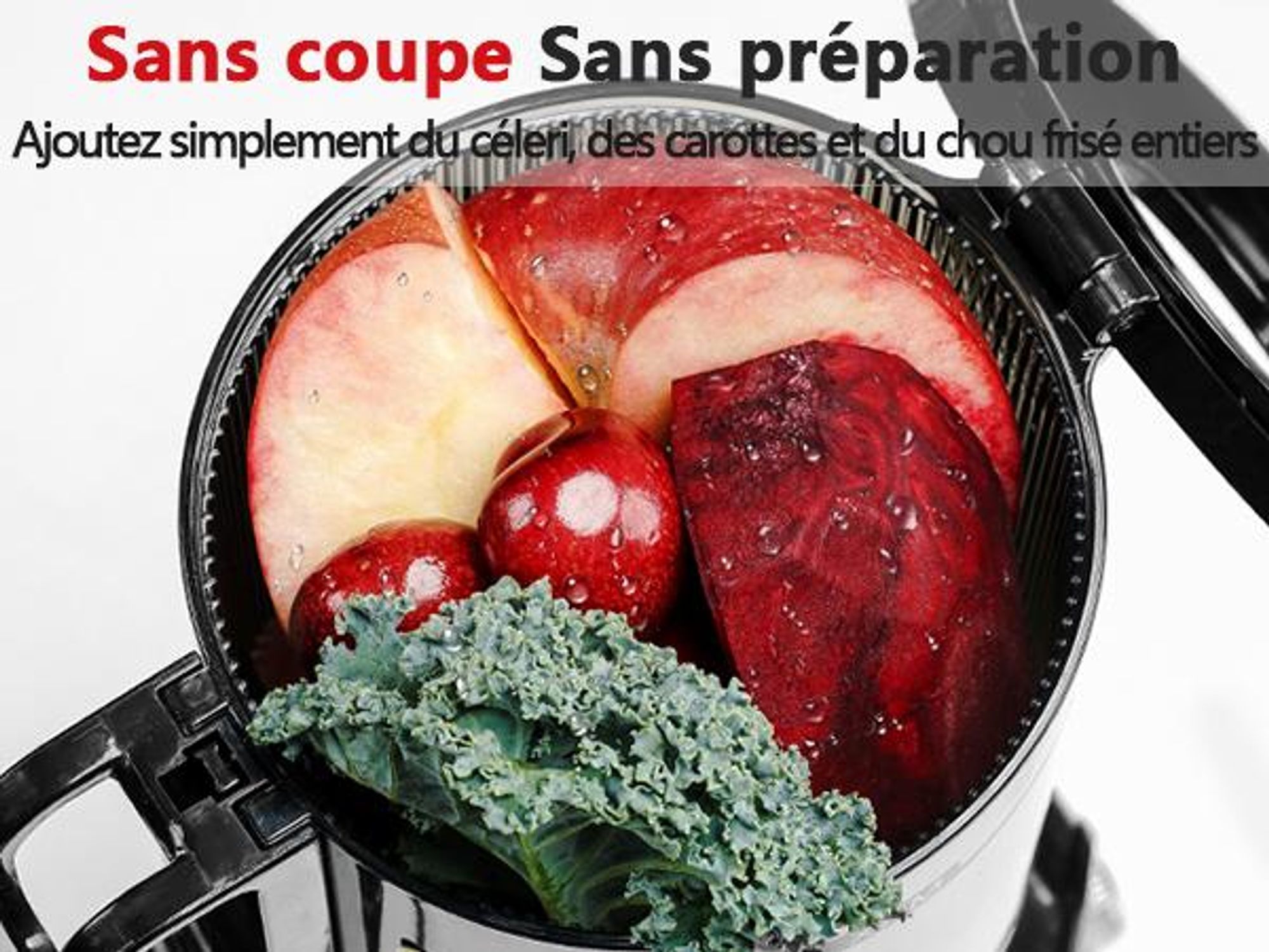 LINKChef SJ-051-EU-BL Centrifugeuse - CE Puissance 200W 1.2L Inclus Extracteur de jus Facile à nettoyer - Noir