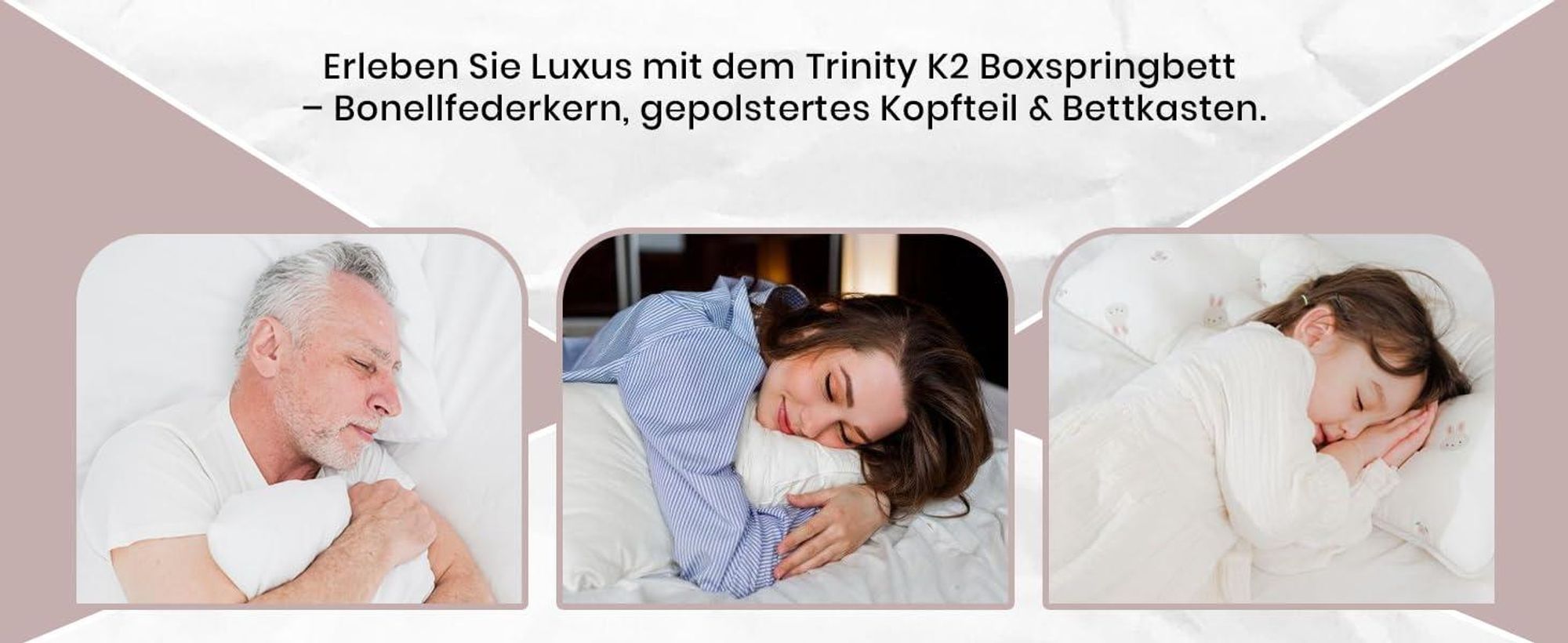 Best for Home Boxspringbett mit Bettkasten Trinity K2-SINGLE 70x200 Bonellfederkern inkl. Topper – Blau