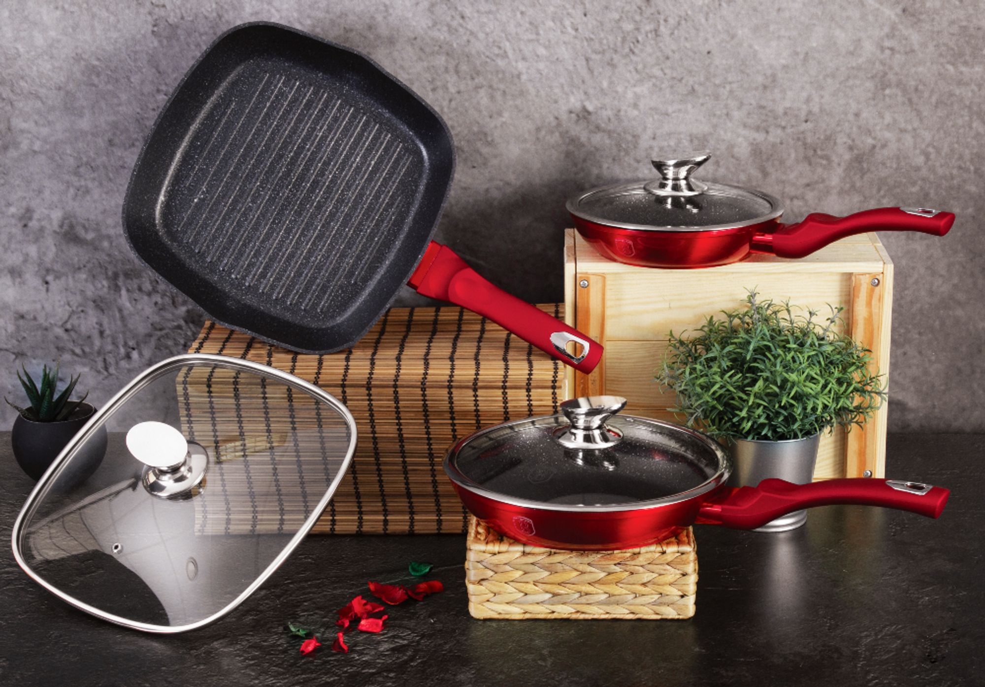 Berlinger Haus Granit Bratpfannen Set Bh-6189
