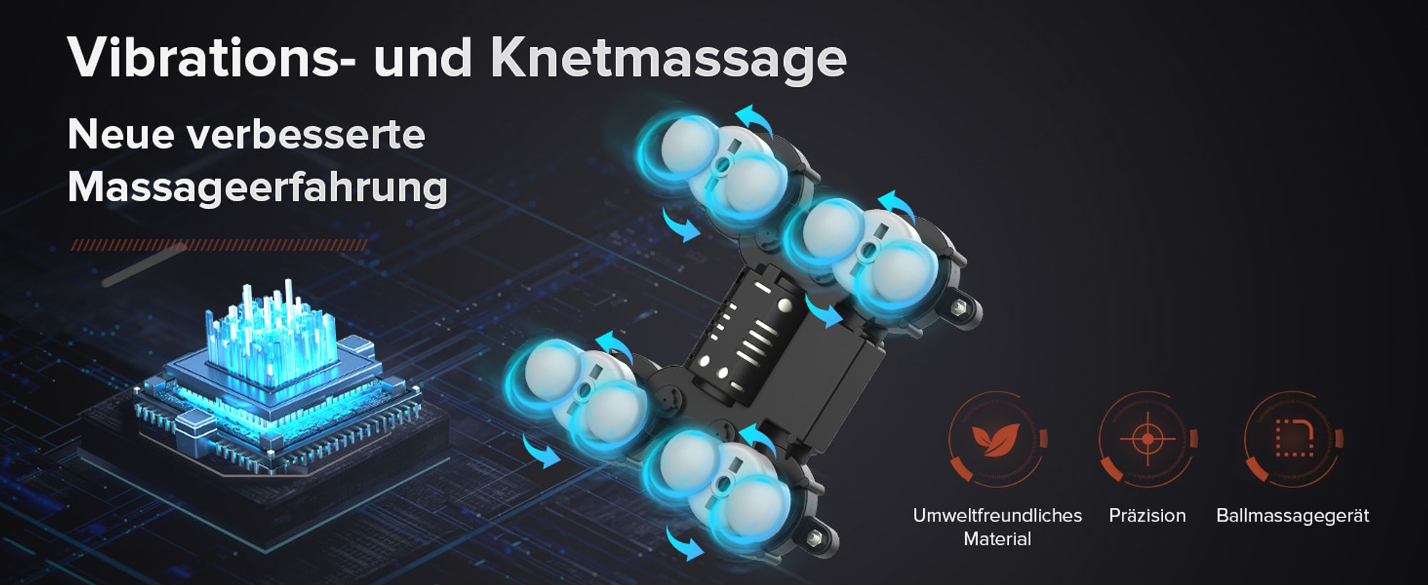 GTPLAYER Gaming Stuhl mit Massage, Gamer Stuhl mit Taschenfederkissen Fußstütze, Ergonomischer Gaming Sessel Bürostuhl 4D Armlehnen, PC-Stuhl blau