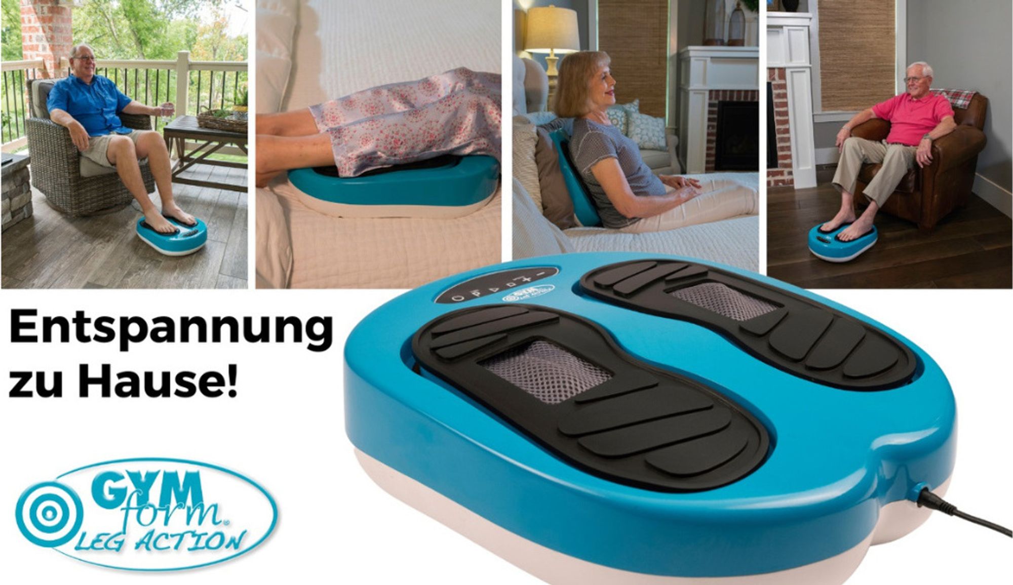Gymform Leg Action Massagegerät für Füße und Beine. Das Massagewunder für zu Hause.