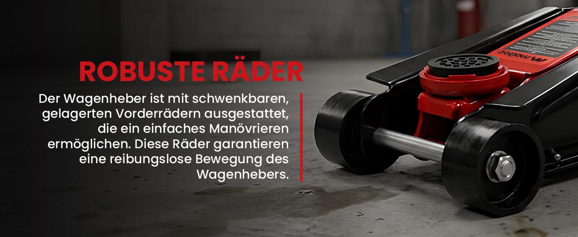 hydraulischer Wagenheber Rangierwagenheber bis 2500 kg Hubbereich 85-385 mm