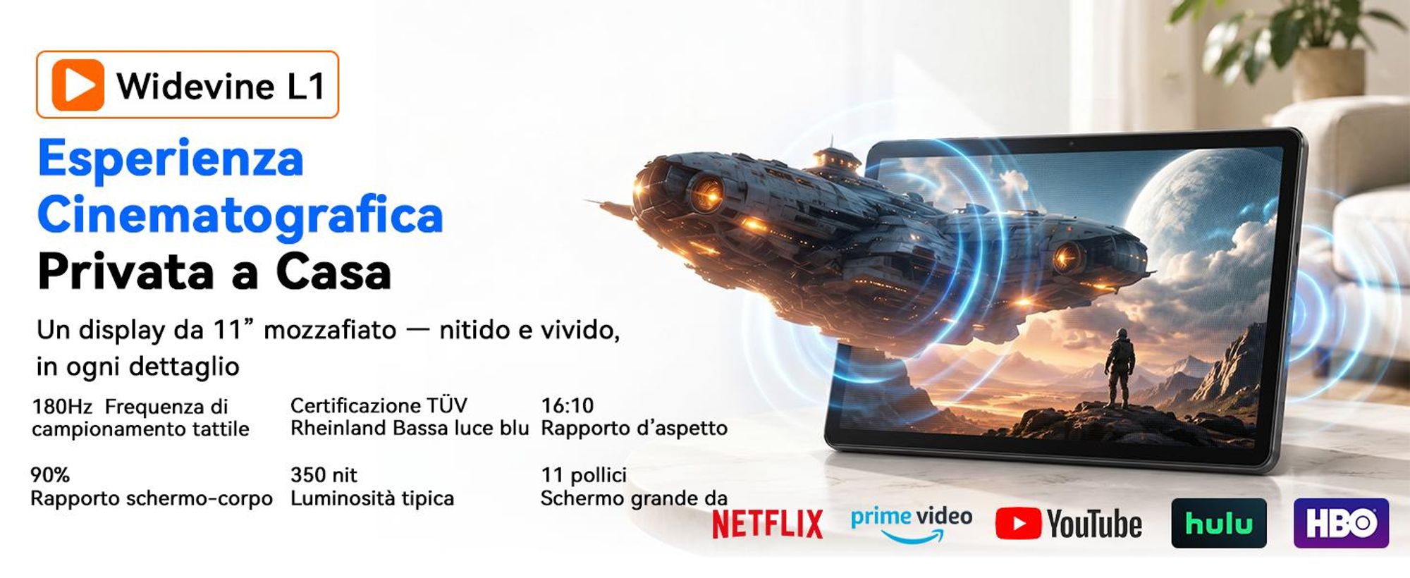 TABWEE T70, tablet da 11 pollici, 32 (8+24) GB di RAM + 256 GB di memoria, Android 16, batteria da 8000 mAh, Bluetooth 5.0, riconoscimento facciale, supporto Widevine L1,  Rheinland. Include tastiera, mouse e penna stilo