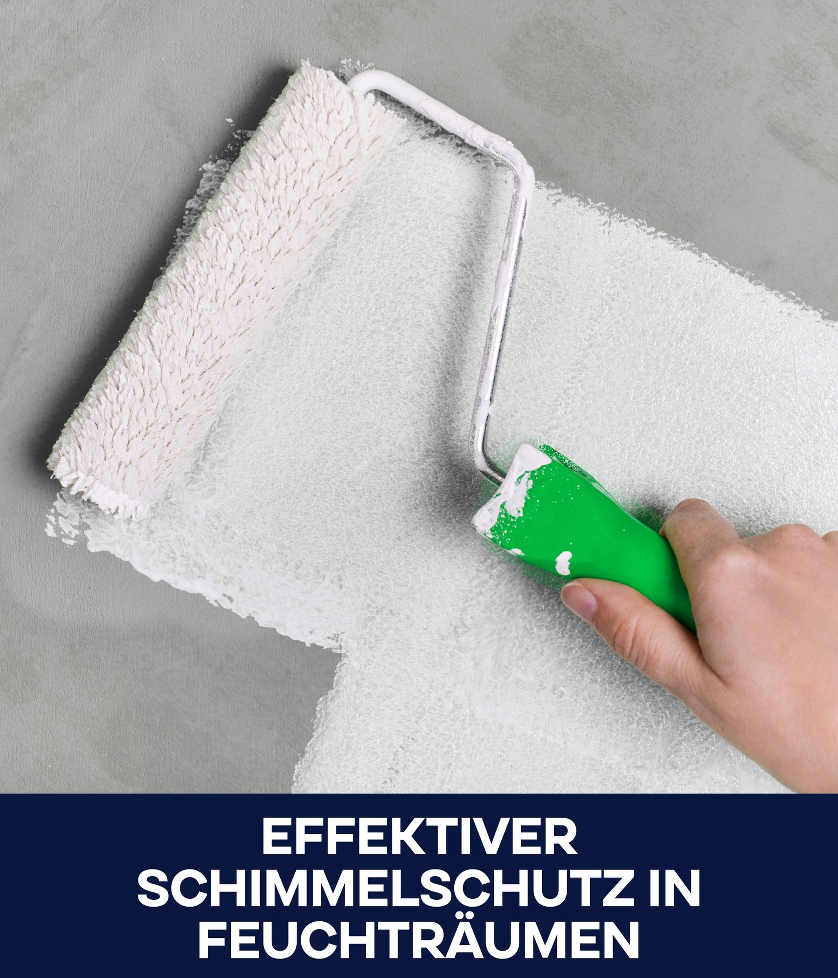 Plid Bad- & Küchenfarbe Weiß Matt 5L mit Anstreichset – Für ca. 30m² – Feuchtraumfarbe, Badfarbe, Küchenfarbe – Hochdeckende Innenfarbe für Küche & Ba
