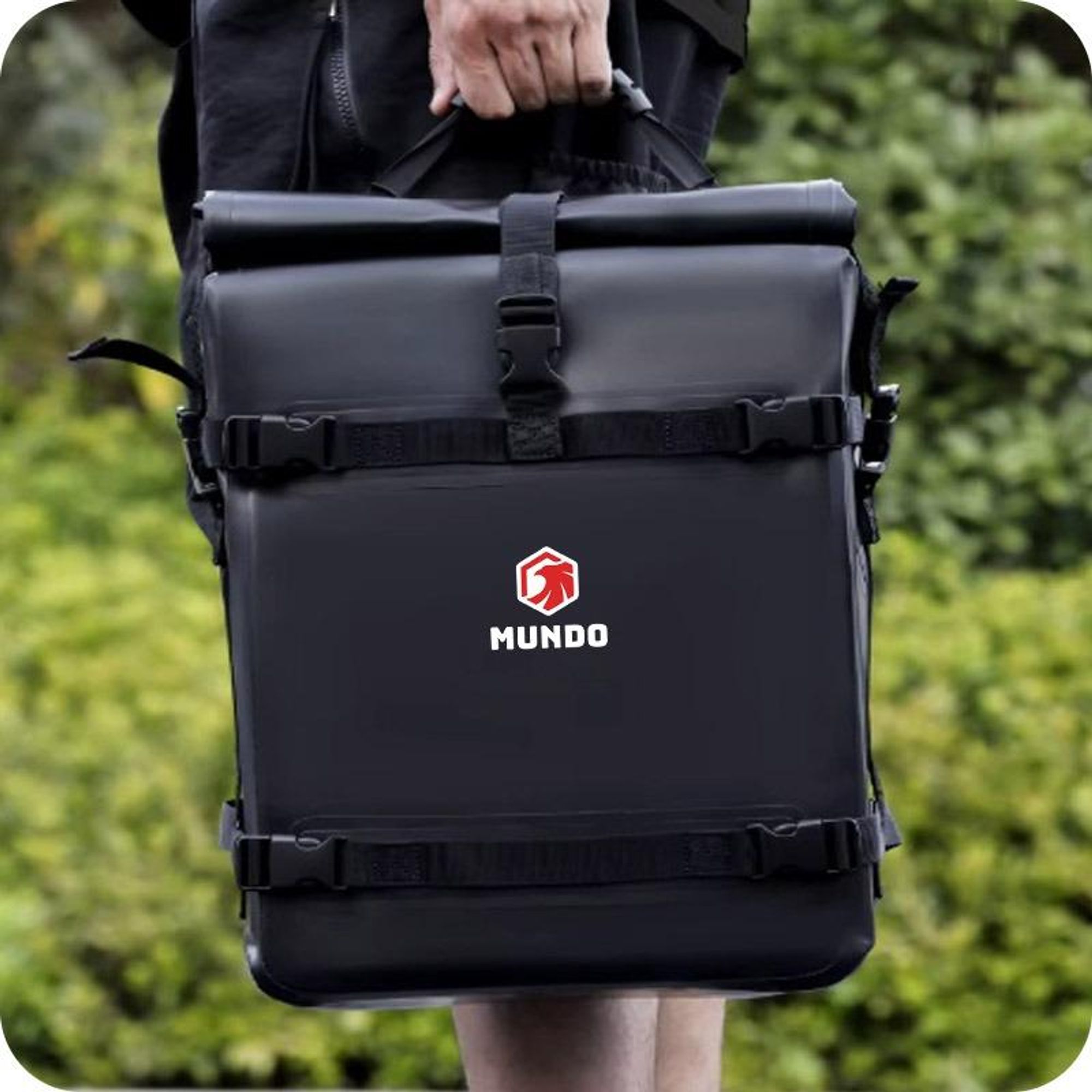 MUNDO® Torba rowerowa na bagażnik rowerowy czarna 28L
