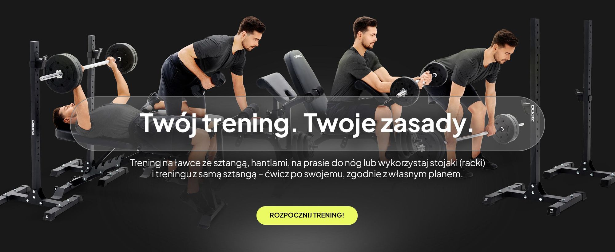 Zestaw ławki do ćwiczeń z hantlami Zipro Superset – z wolnostojącym stojakiem na hantle, w tym pulpit do ćwiczeń bicepsów i trenażer nóg, regulowana ławka skośna i ławka ujemna, obciążenie do 270 kg
