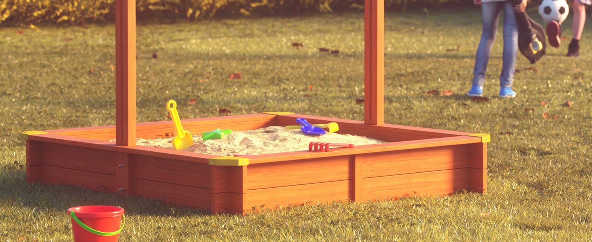 SPIELWERK Sandkasten Max Sonnendach