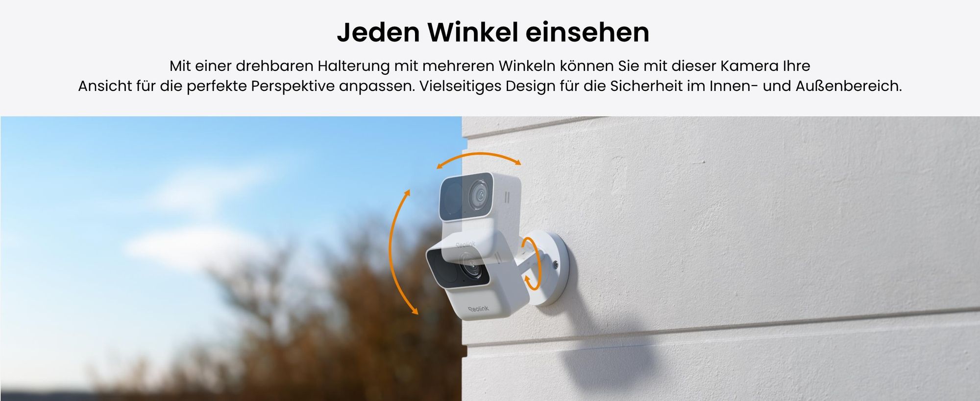 Reolink Argus MagiCam, 2MP 1080P Akku WLAN Überwachung Innen- & Außen, Magnetische Befestigung, Max. 9 Monate Batterielaufzeit, Intelligente Erkennung