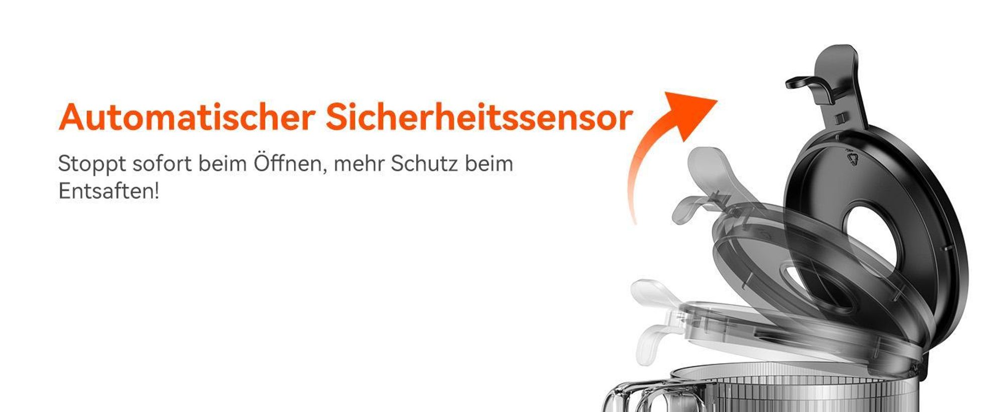 CelerySpec SJ-048-EU-SS Entsafter - Für Ganze Gemüse und Obst 250W Leistung 1.8L Kapazität Saftpresse lebensmittelechtes Material Edelstahl 130 mm Einfüllöffnung Rücklauffunktion - Silber