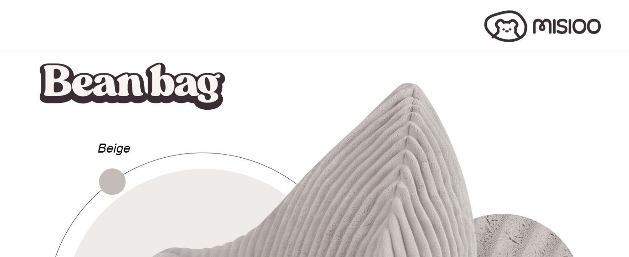 Pouf per bambini MISIOO Premium - Ergonomico - Dai 12 mesi in su - Comodi pouf per la cameretta dei bambini - Pouf con imbottitura leggera in polistirolo