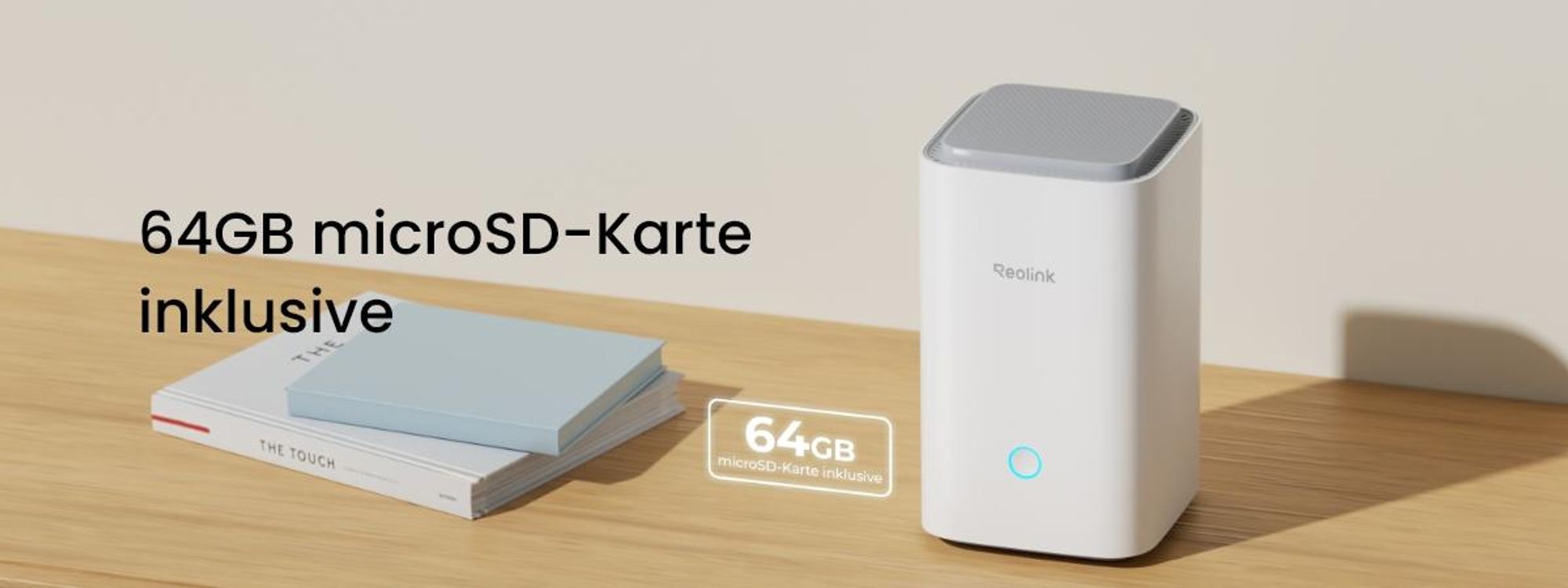 Reolink Argus PT Ultra+Solarpanel mit Home Hub, 4K 8MP Akku Überwachungskamera Set, 5/2,4 GHz, 360° Schwenkbar, mit 64GB SD-Karte, Schwarz