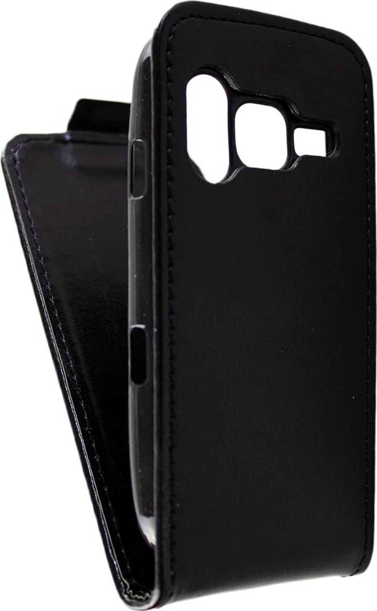 caseroxx Schutz Tasche Hülle Flip Cover kompatibel mit Doro Primo 218 / 368, Smartphone Tasche Flip Cover in schwarz Bild 3