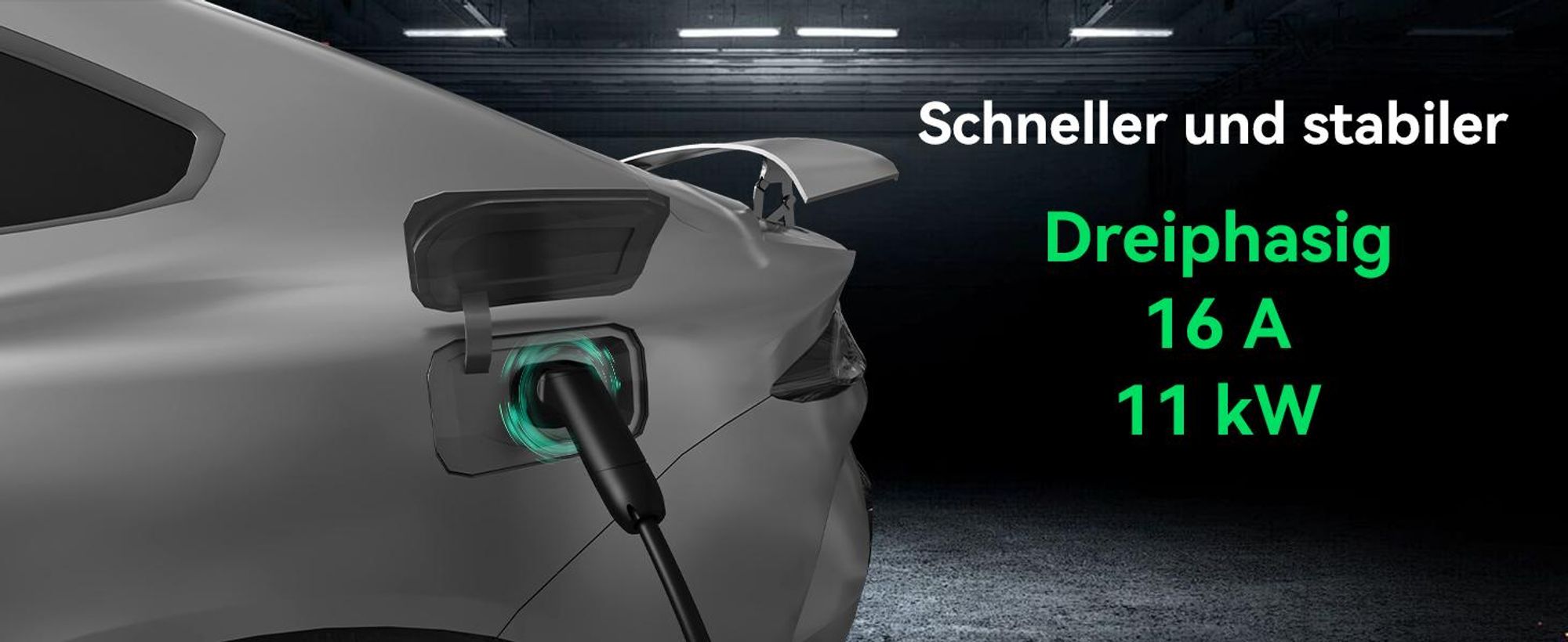 Puluomis Ladekabel 11kW 7m Typ 2/CCS Schnittstelle für Elektroauto, EV Ladekabel 3-phasig 16A, IP55 Wasserdicht mit Schutzhülle, Tasche