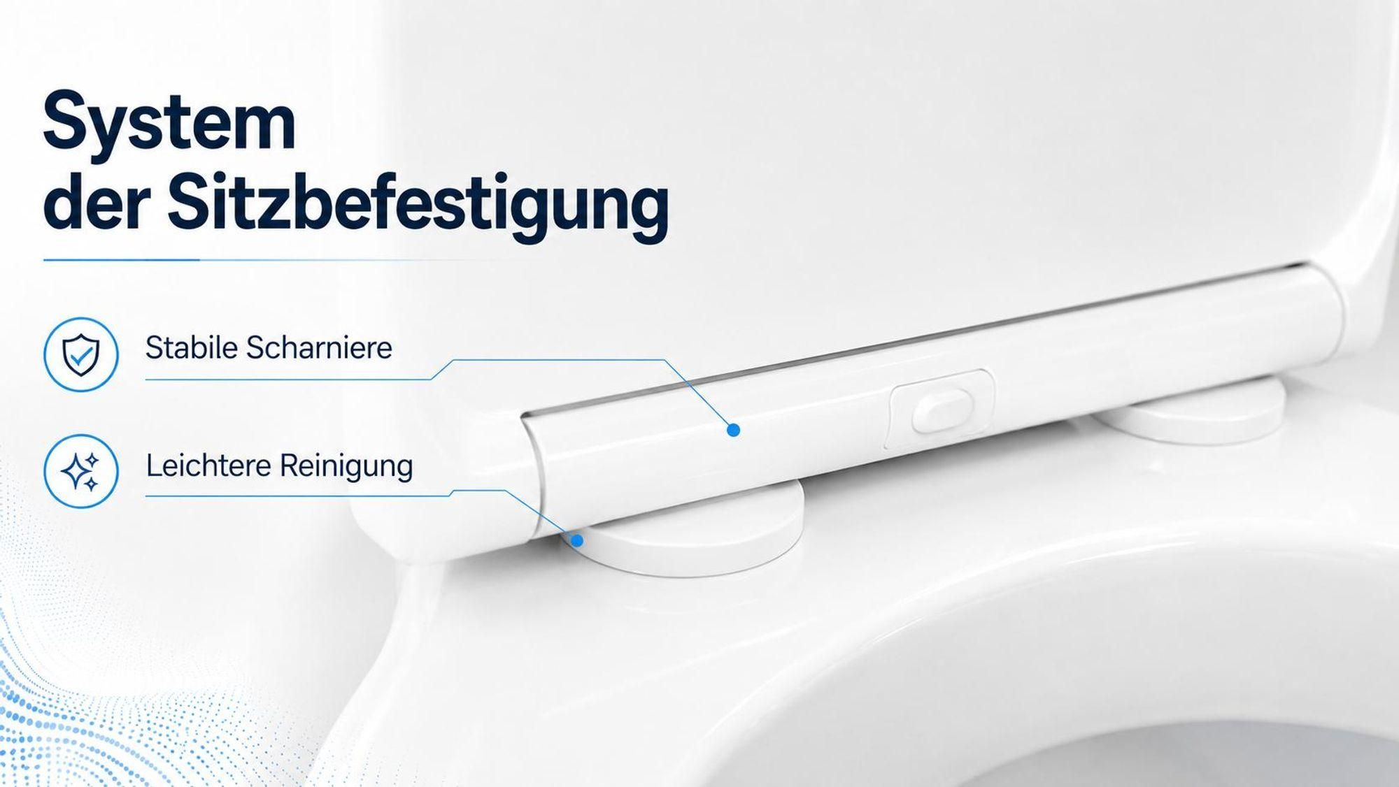 AQUA for you | Stand-WC - Lavita Lotus - WC-Kompakt - 61x37x79 cm - waagerechter Abgang - Weiß - mit Spülkasten, Softclose-Sitz, Rimless-Toilette