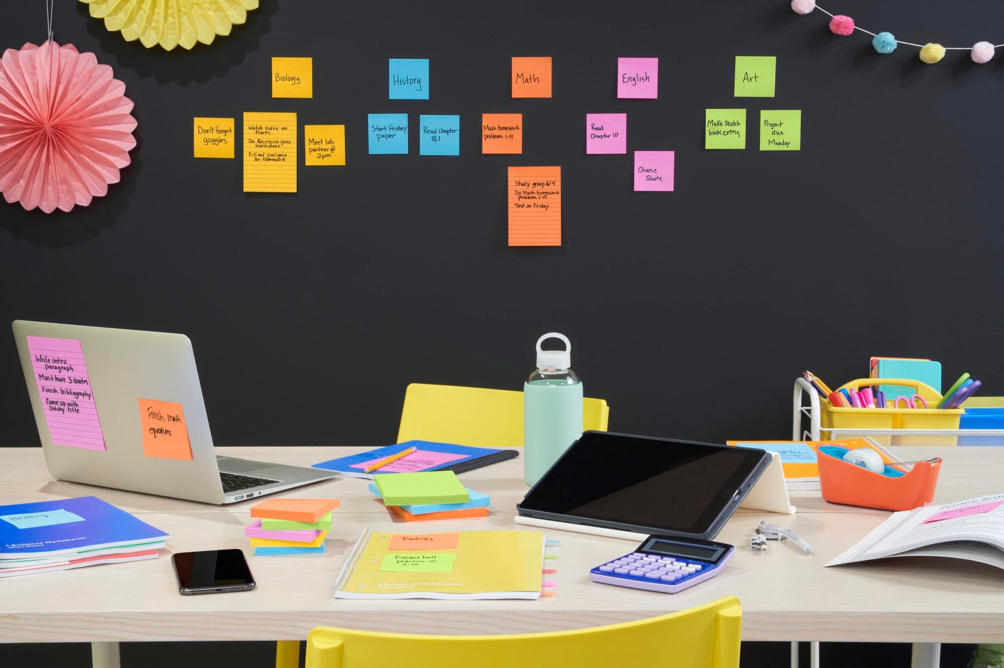 Post-it® Super Sticky Notes Haftnotizen 76 mm x 127 mm 90 Blatt 5 Stück