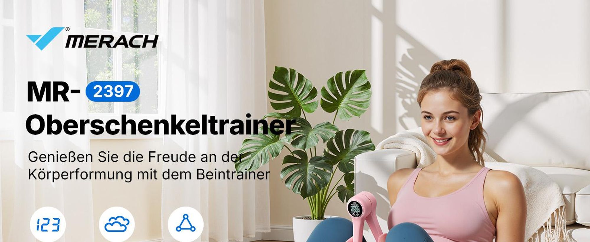 360° drehbarer Beckenboden- & Oberschenkeltrainer – LED-Display, kompakt & tragbar, für Gesäß, Rücken & Arme, Postnatale Rückbildung, Zuhause & Büro