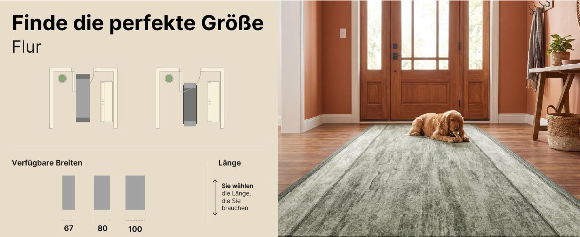 Tapiso Läufer Anti Rutsch Modern Rot Gelb Wohnzimmer 120 x 270