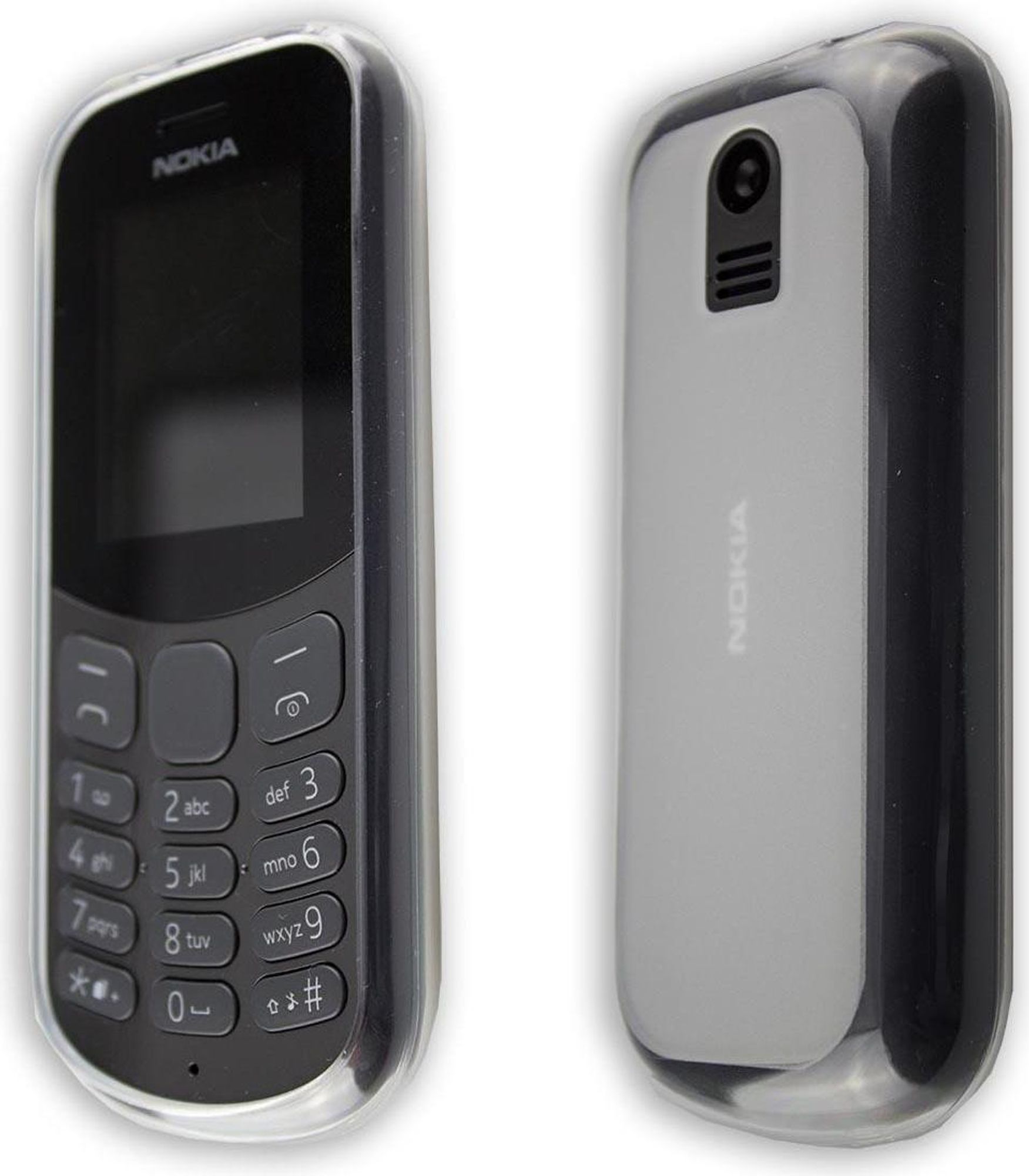 caseroxx Schutz-Hülle TPU-Hülle kompatibel mit Nokia 130 (2017), Gummi Handy Tasche transparent  Bild 3