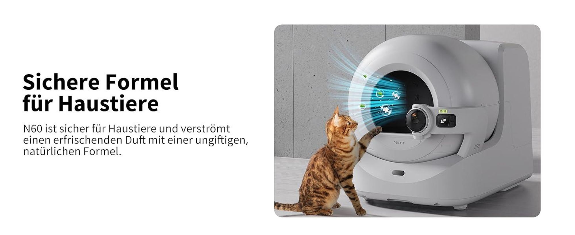 PETKIT N60 Geruchsvernichter für Purobot Ultra/Purobot Max Pro Selbstreinigende Katzentoilette, Geruchskontrolle (3 Stück)