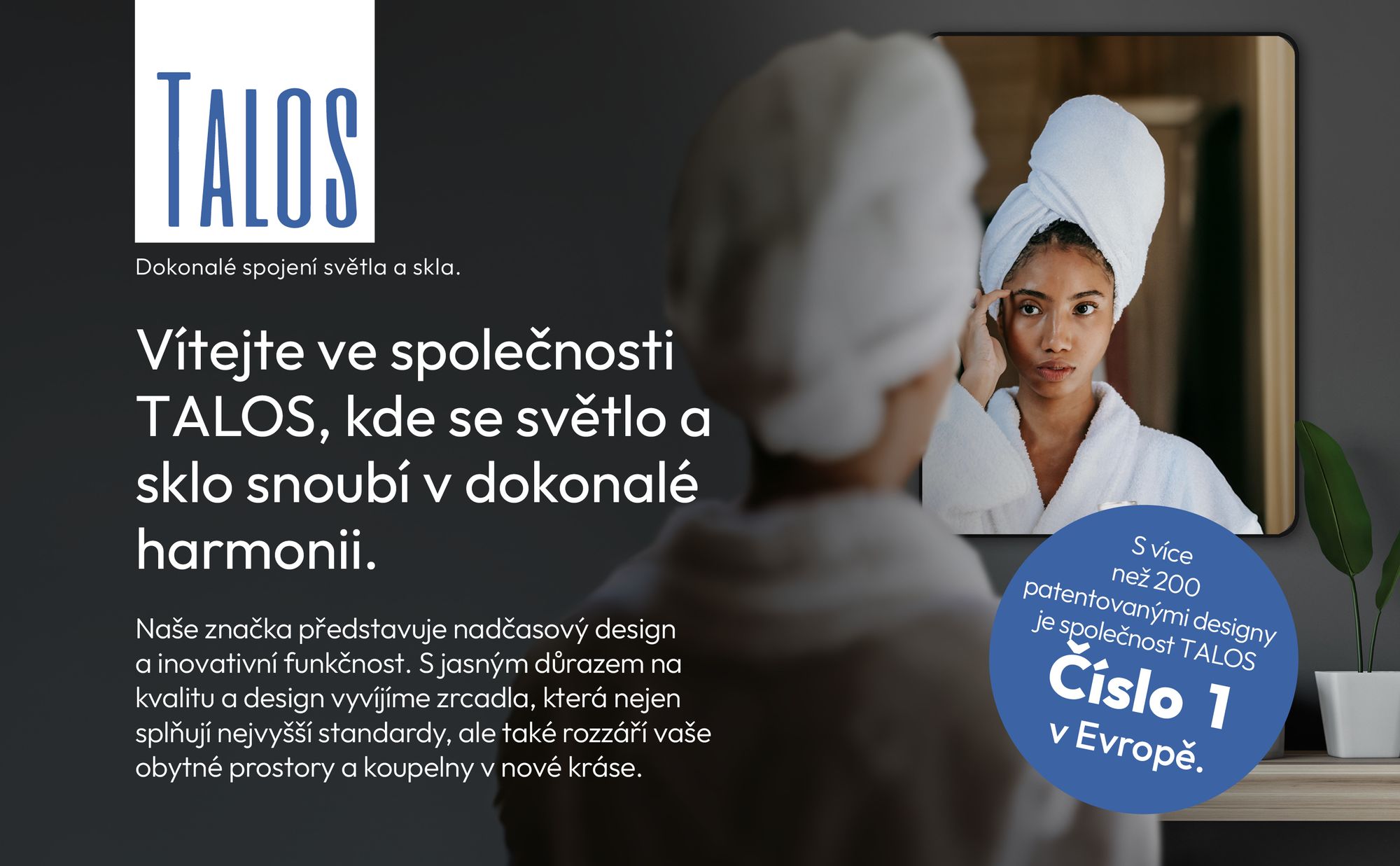 Černé koupelnové zrcadlo TALOS Black Living 80x60 cm - zrcadlo v černé barvě vhodné do vlhkých prostor díky hliníkovému rámu - nástěnné zrcadlo s kvalitním hliníkovým rámem