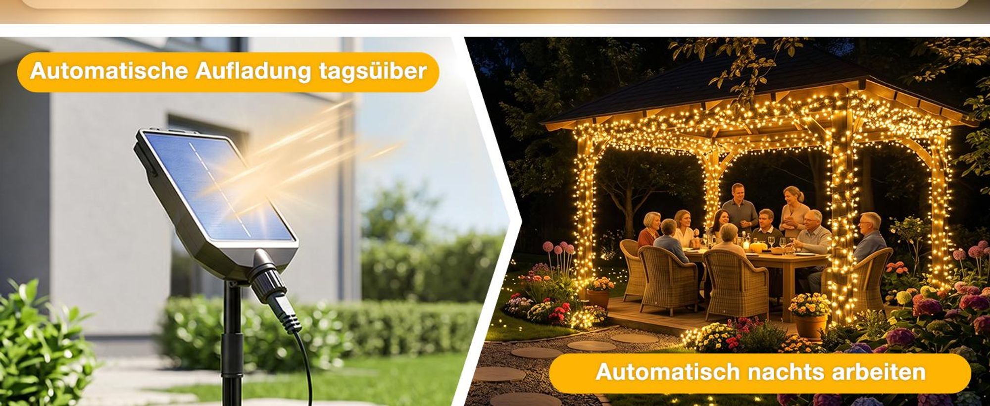 SALCAR  768er  Solar Cluster Lichterkette Außen LED 8,6m Solarlichterkette mit Fernbedienung, 13 Modi Solar Lichterketten für Innen Garten Hochzeit