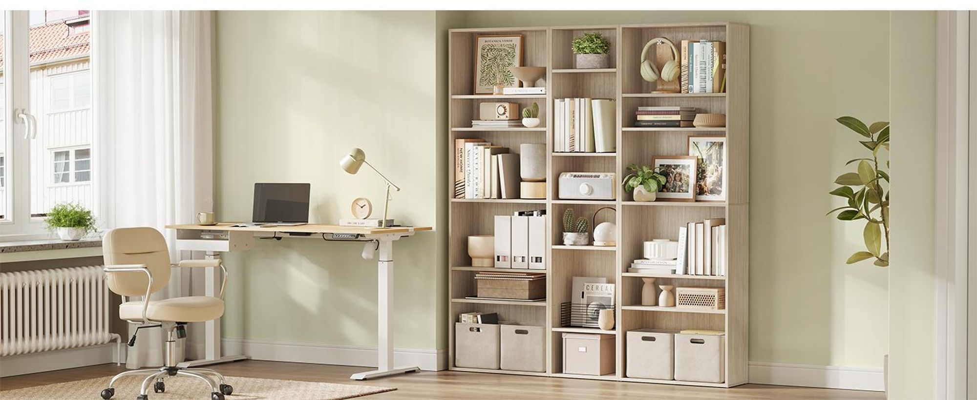VASAGLE Bücherregal, 6-stöckiges Regal, offenes Aufbewahrungsregal, Standregal, 24 x 40 x 178,5 cm