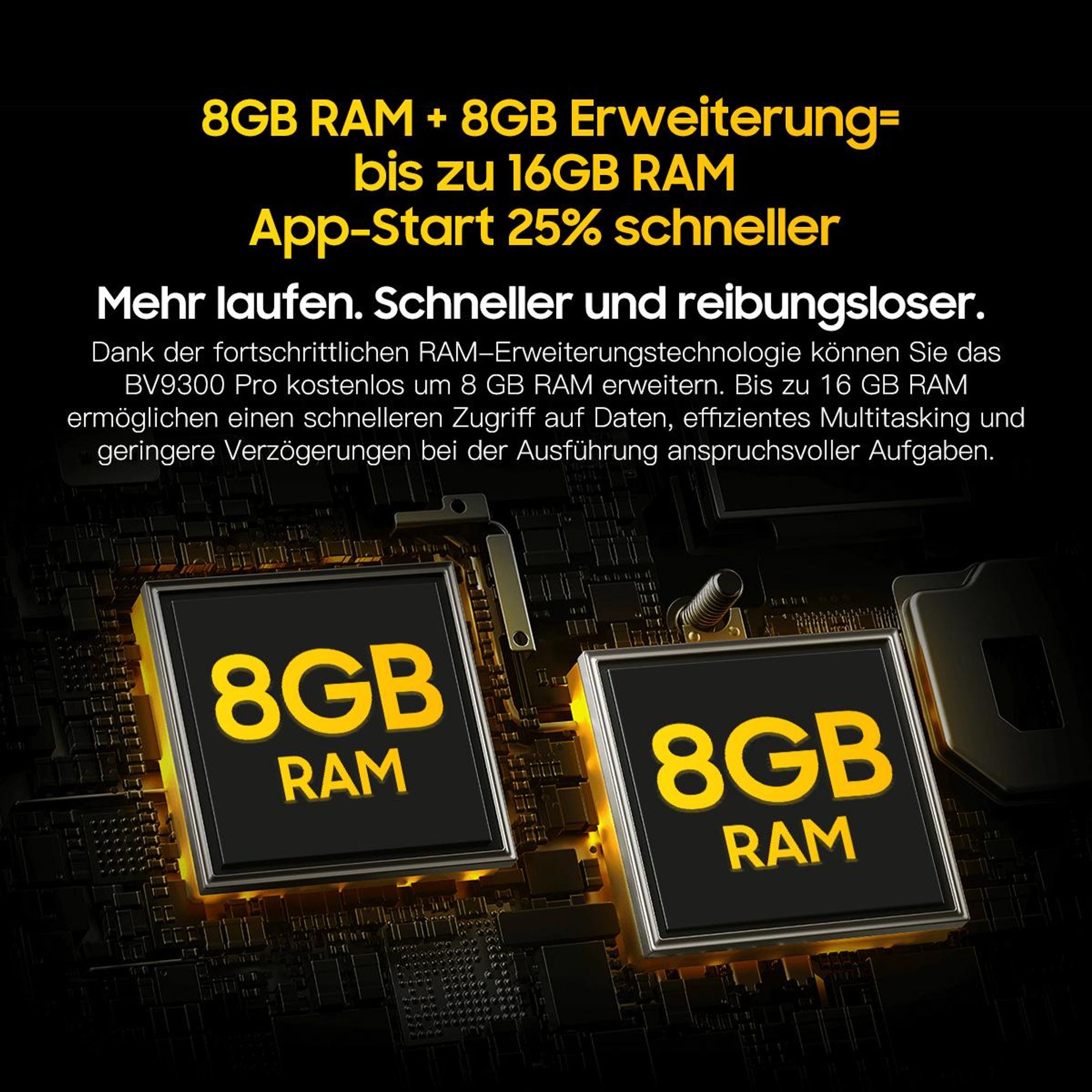 Blackview BV9300 Pro 6.7"，24GB+256GB，120Hz，15080mAh，64MP Kamera，33W Schnellladung，mit 100 LM Fackel，Dual-Display，IP68/IP69K+MIL-STD-810H，NFC，OTG