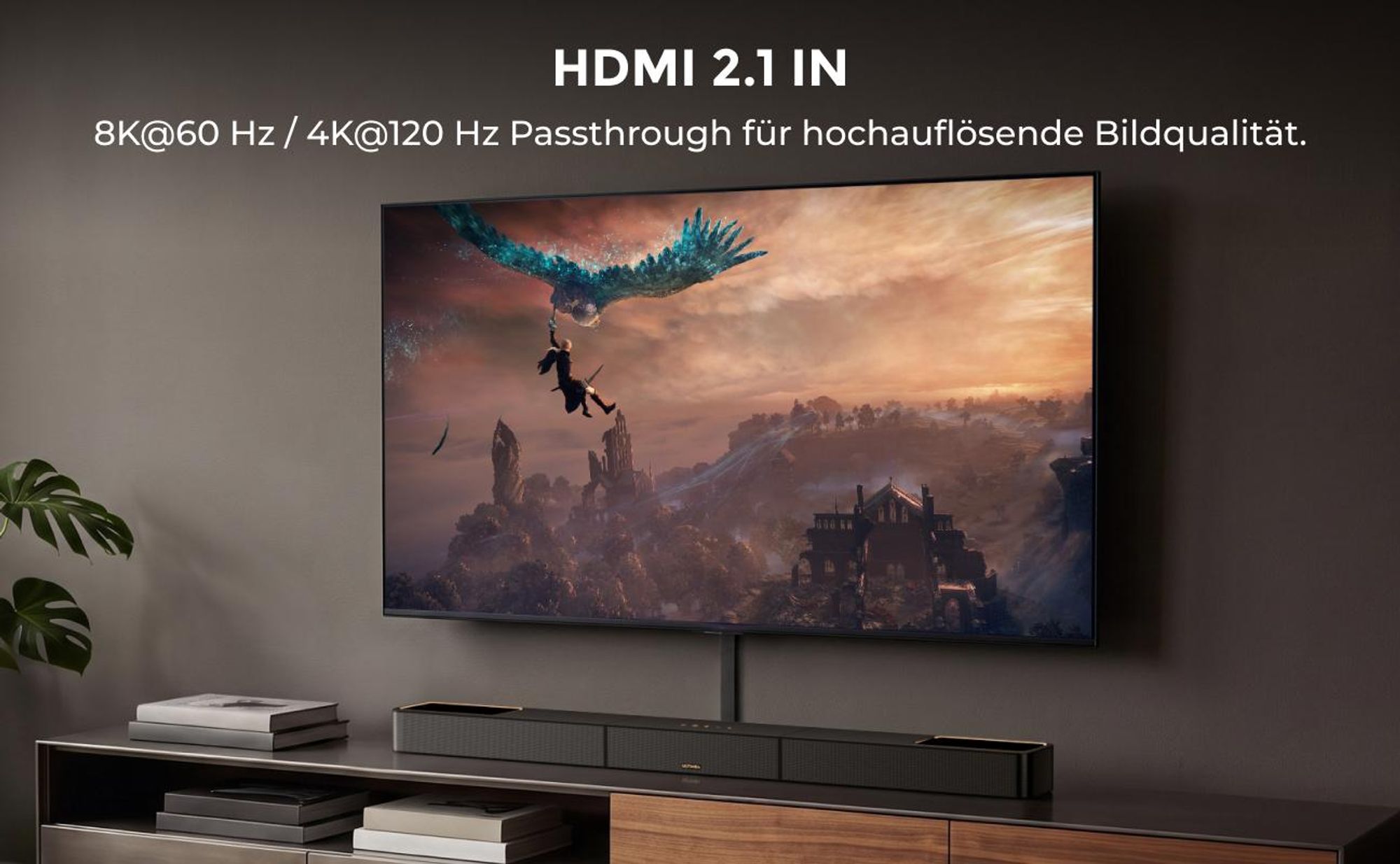 ULTIMEA Skywave X100 Dual 9.2.6 Soundbar mit Dolby Atmos & DTS:X, THX-Tuned, 2x10" Subwoofer, 2000W, 8K Pass-Through, Kabellos