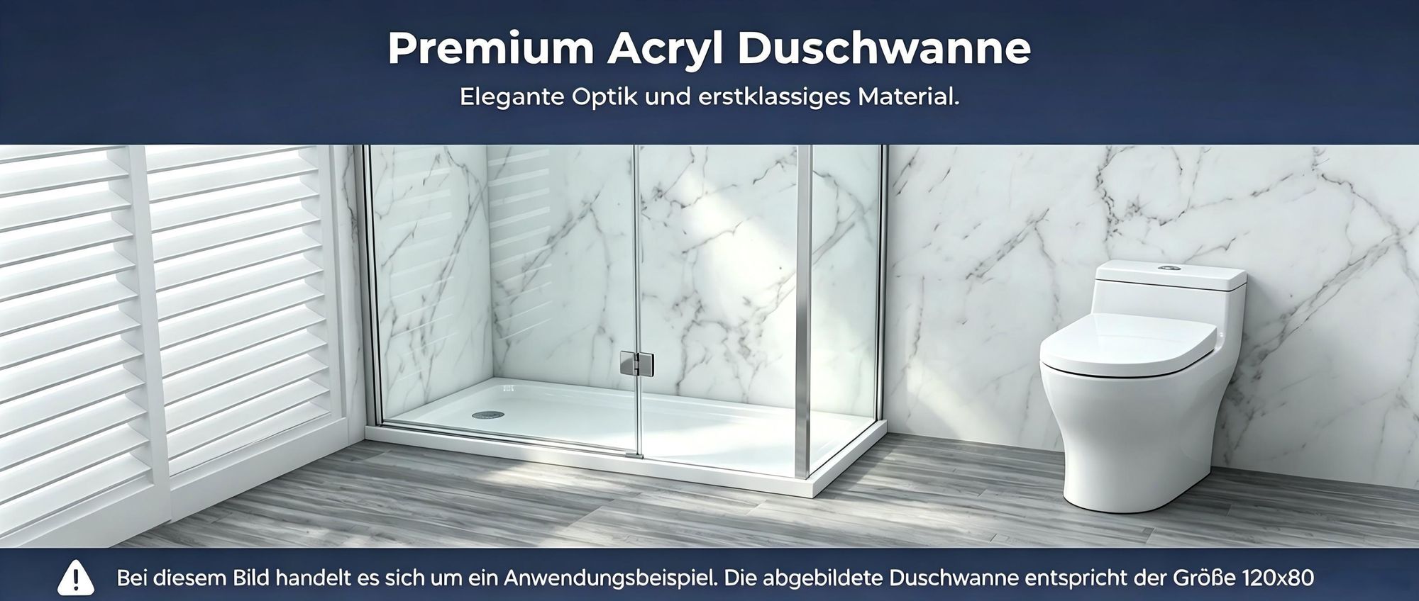 100x80x4 cm Duschwanne Acryl Duschtasse Dusche 40mm Superflache Rechteckig Weiß Mit Erhöhte Kante