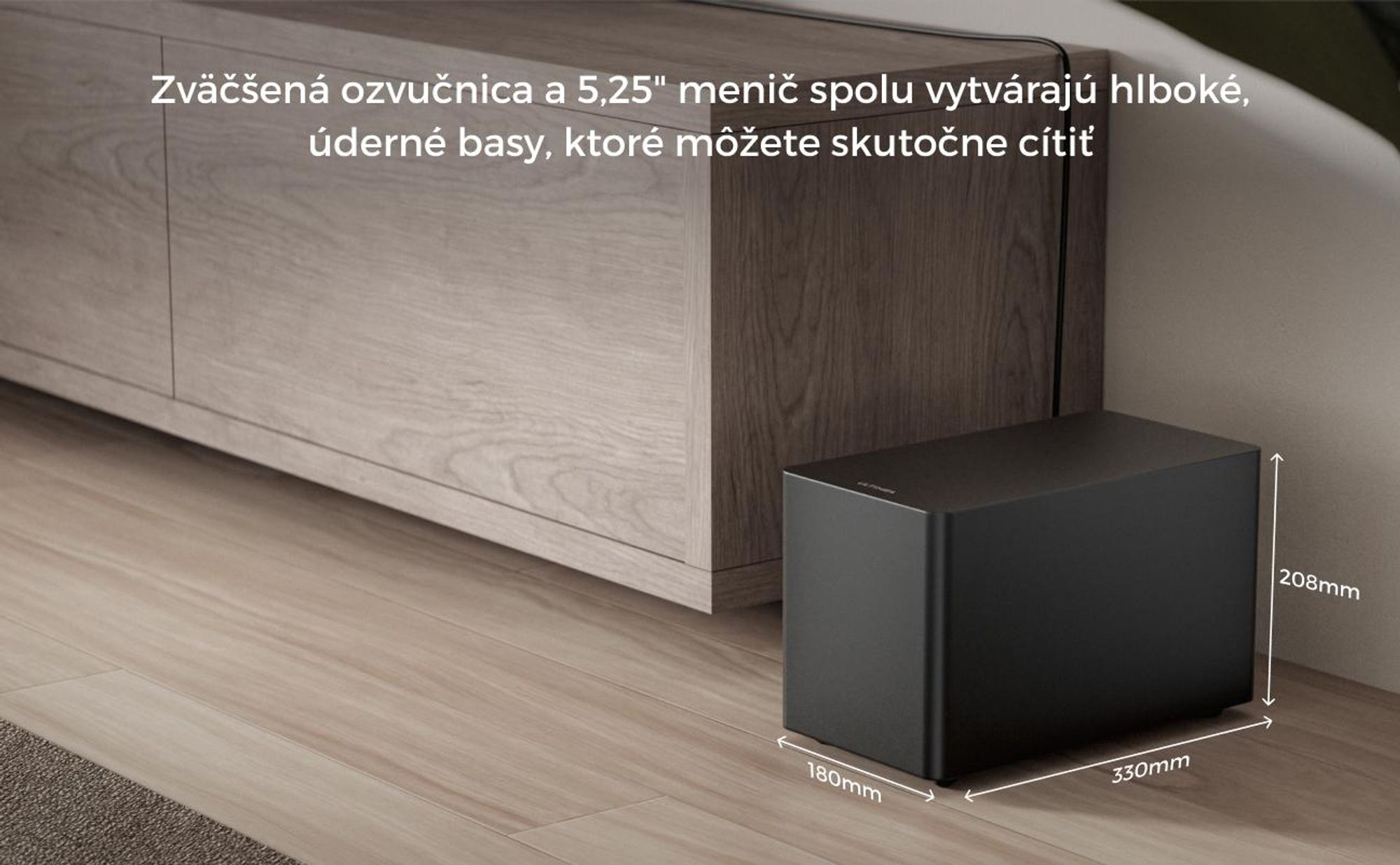 Soundbar ULTIMEA 5.1 Dolby Atmos, zvukový systém domáceho kina so subwooferom pre TV, výkon 300 W, nastaviteľné zosilnenie basov, ovládanie pomocou aplikácie, Bluetooth 5.4