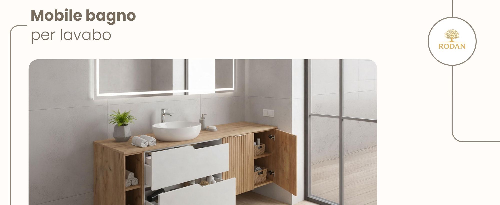 RODAN, mobile bagno, mobile sotto lavabo, mobile bagno moderno, mobili per il bagno