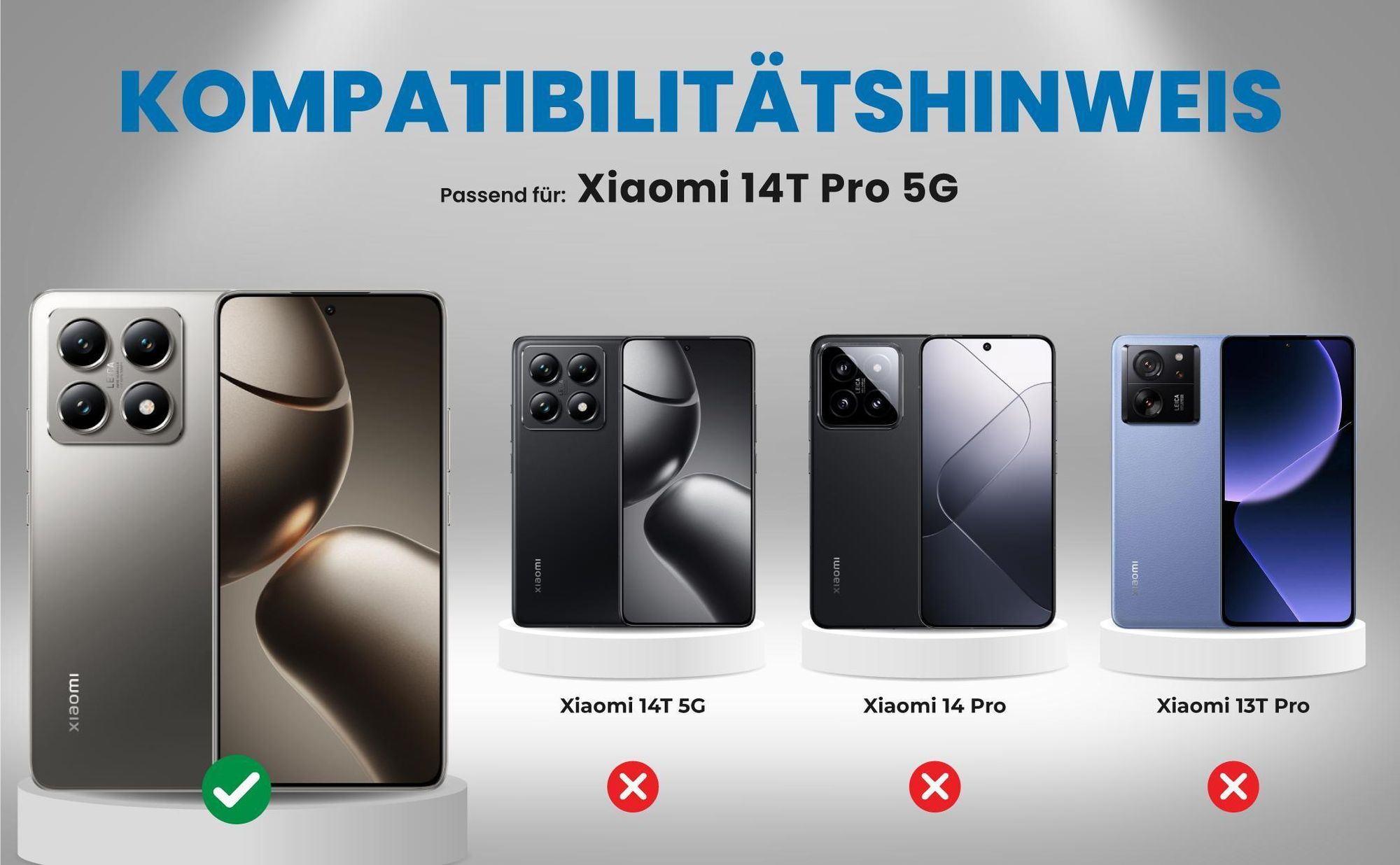 Kompatibilitätshinweise Hülle für Xiaomi 14T Pro