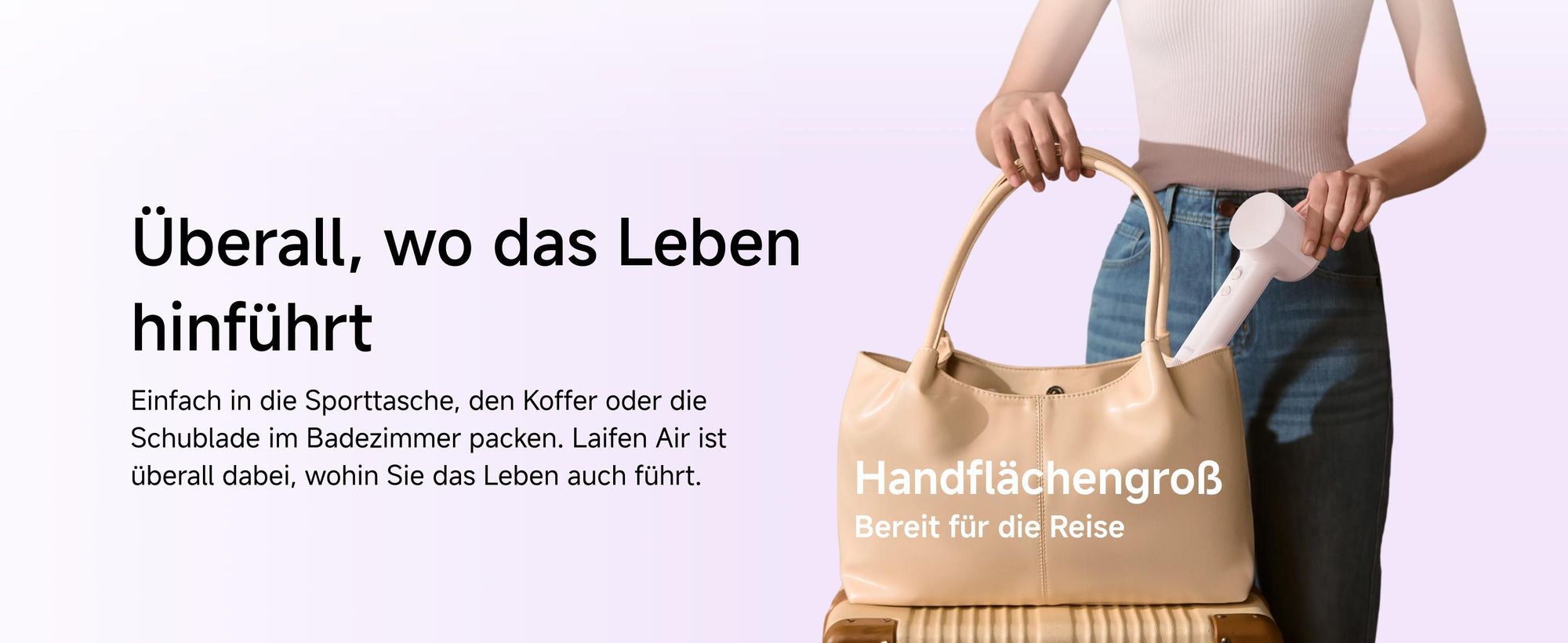 Laifen Air High-Speed Haartrockner 110.000 U/min Föhn mit intelligenter Temperaturkontrolle, Anti-Frizz Ionen, 280 g leicht