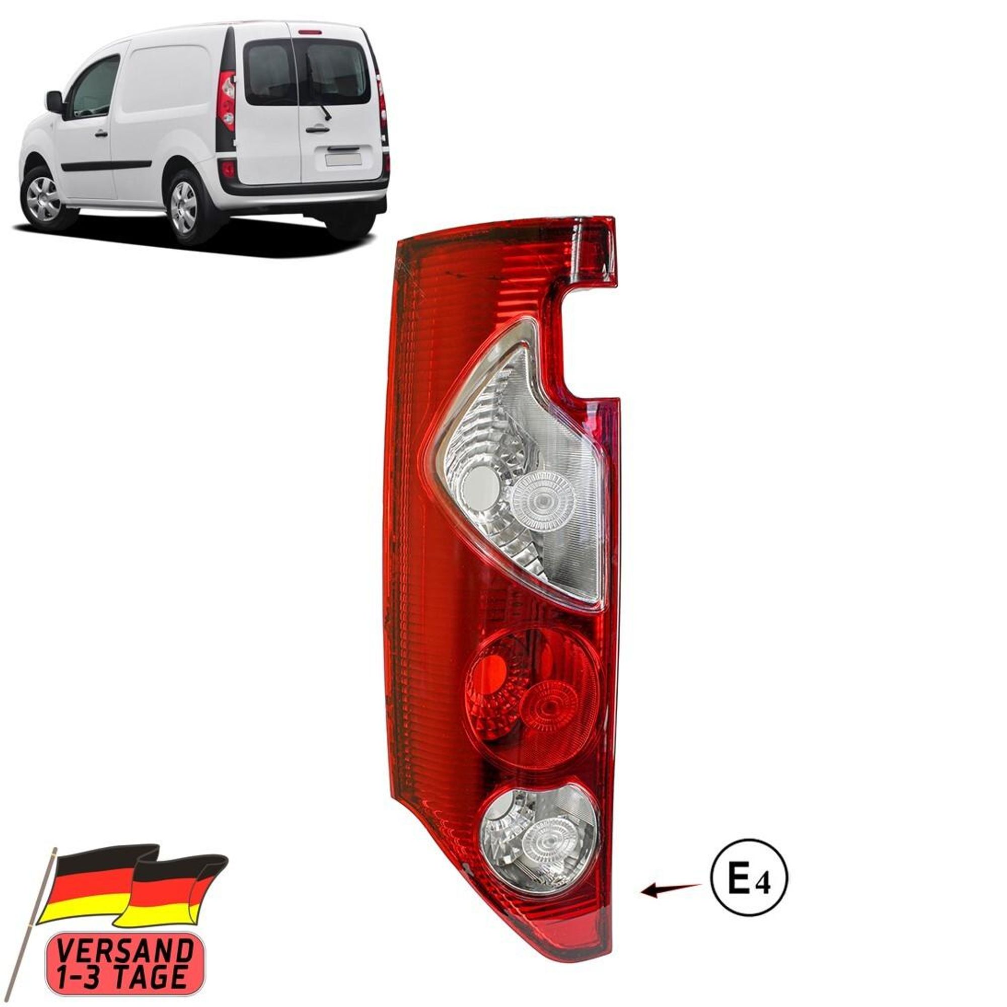 Rückleuchte Heckleuchte Rücklicht Für Renault Kangoo 2008-2012 Links